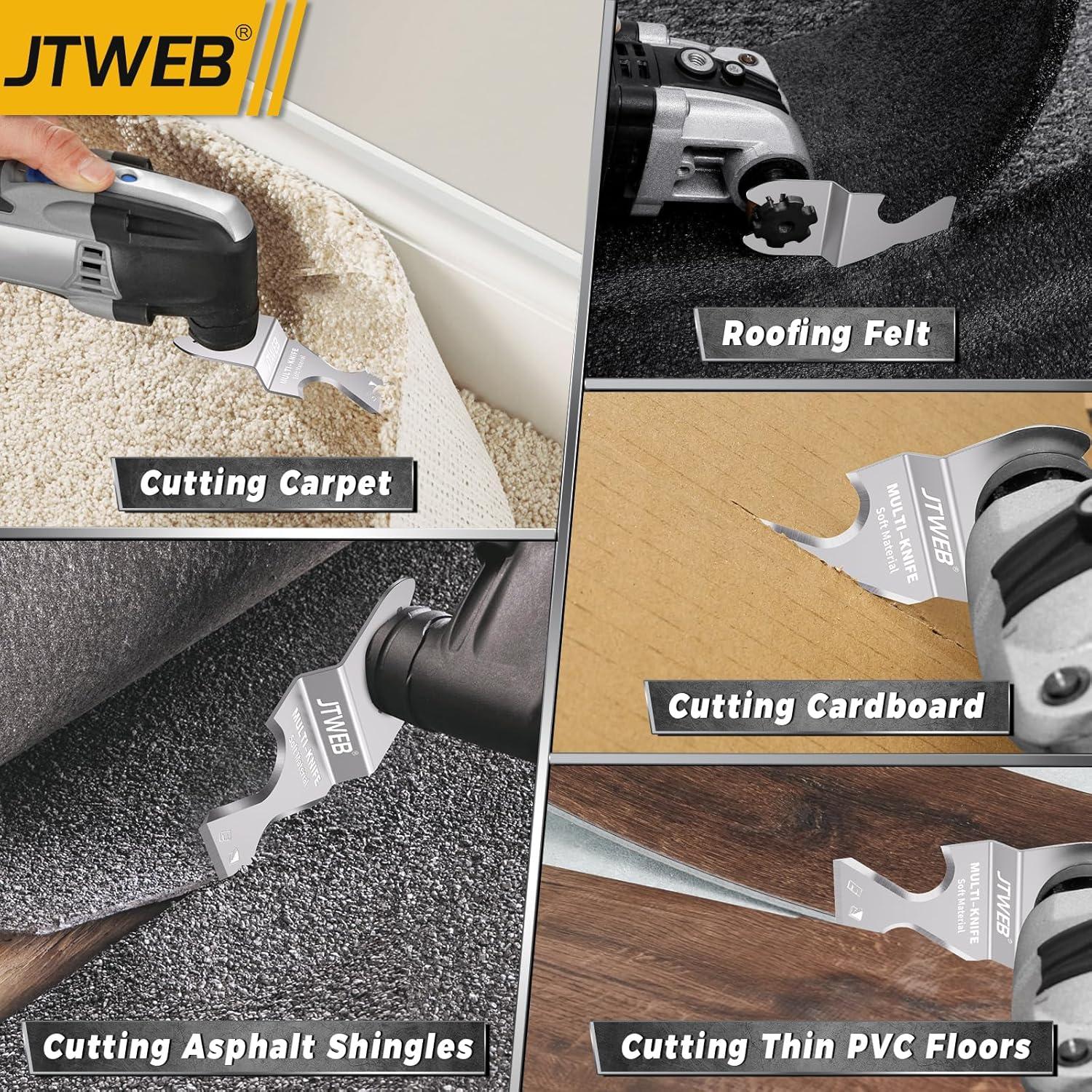 Cuchillas de Gancho Oscilante JTWEB 10PCS para Cortar Tejas