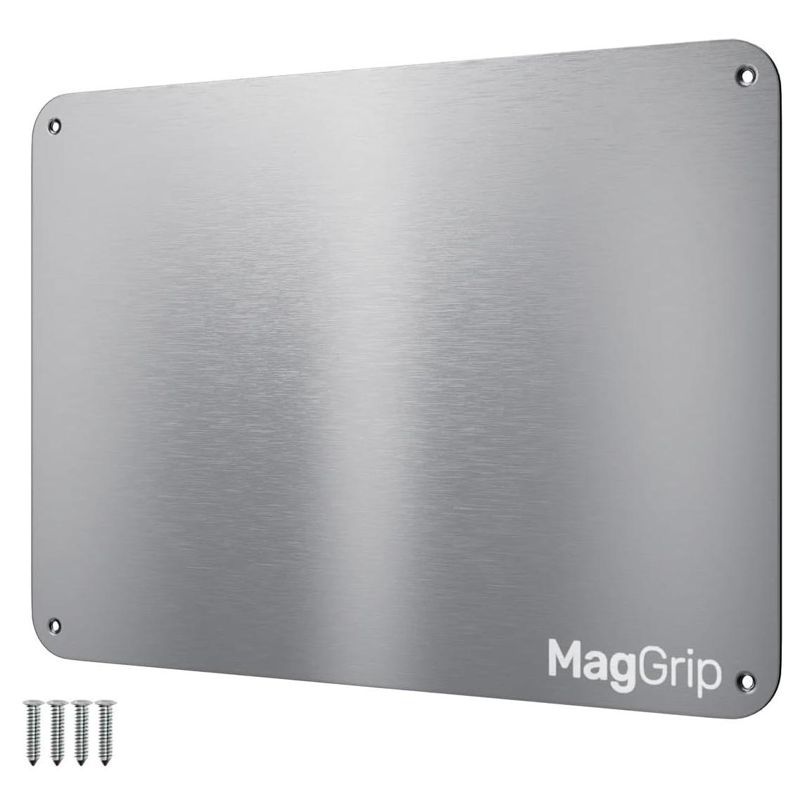 Placa Magnética Acero Inoxidable MagGrip 22.86x16.51cm Adhesiva