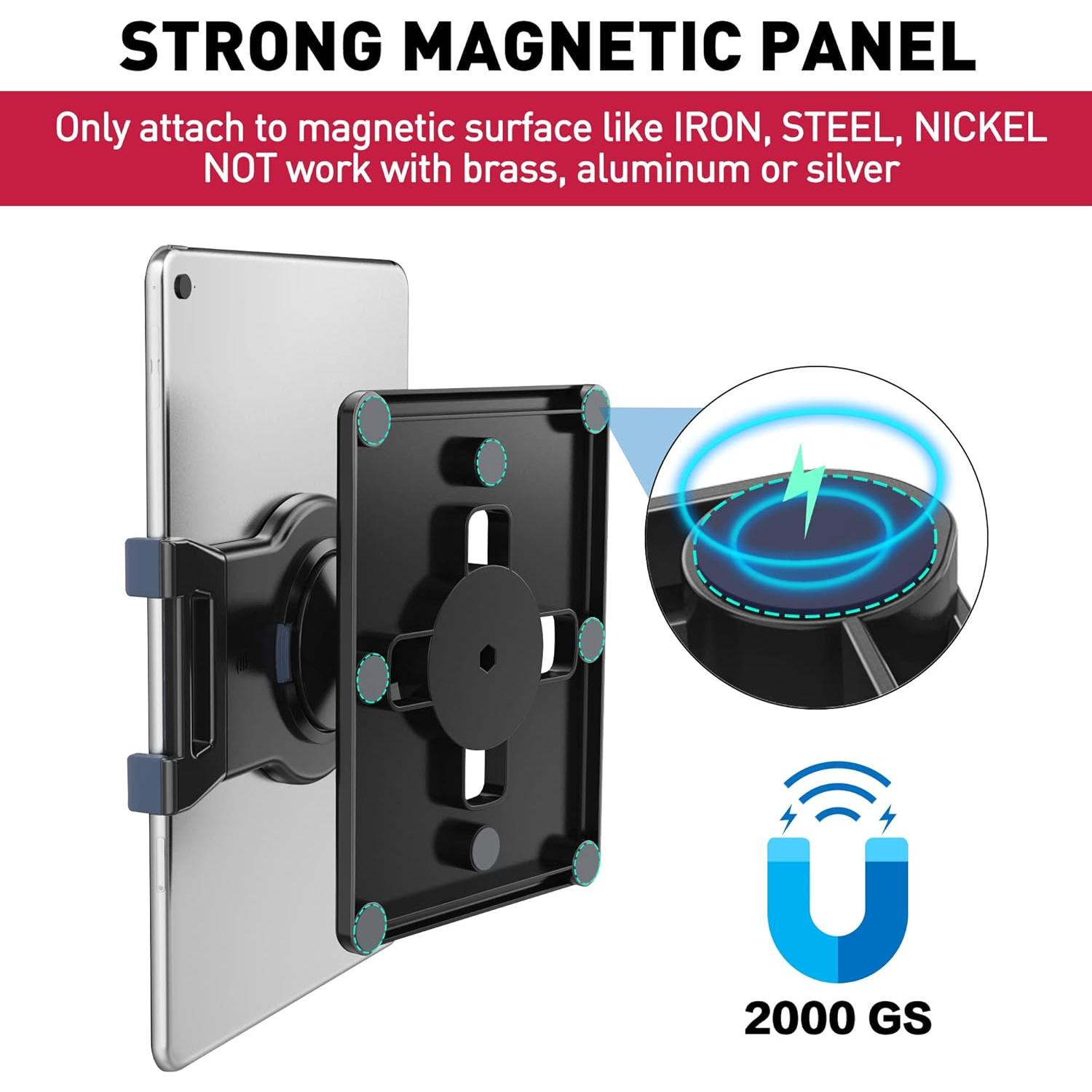 Soporte de Pared Magnético AboveTEK para iPad 6-13"