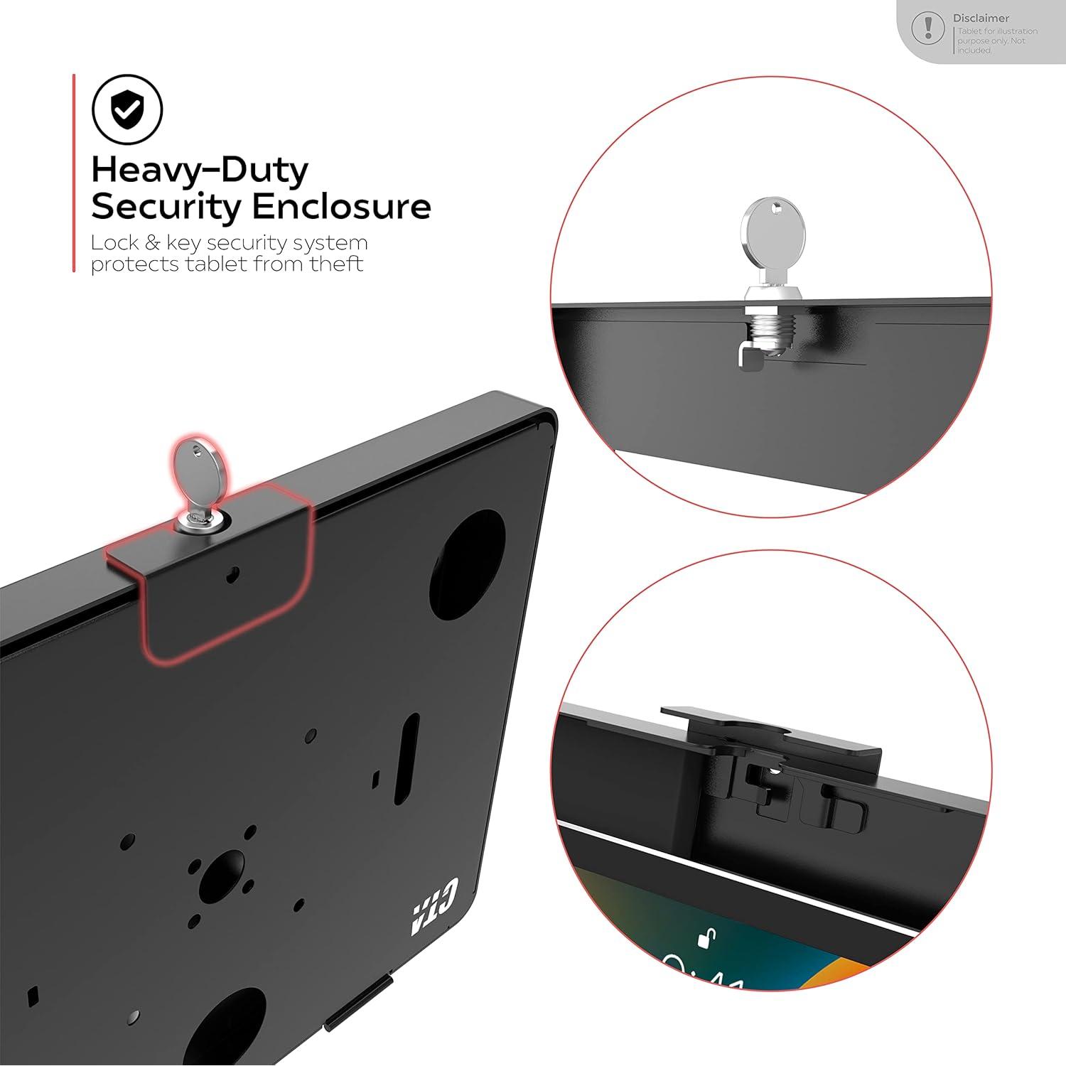 Soporte de Pared para iPad CTA Digital PAD-PARAW - Antirrobo