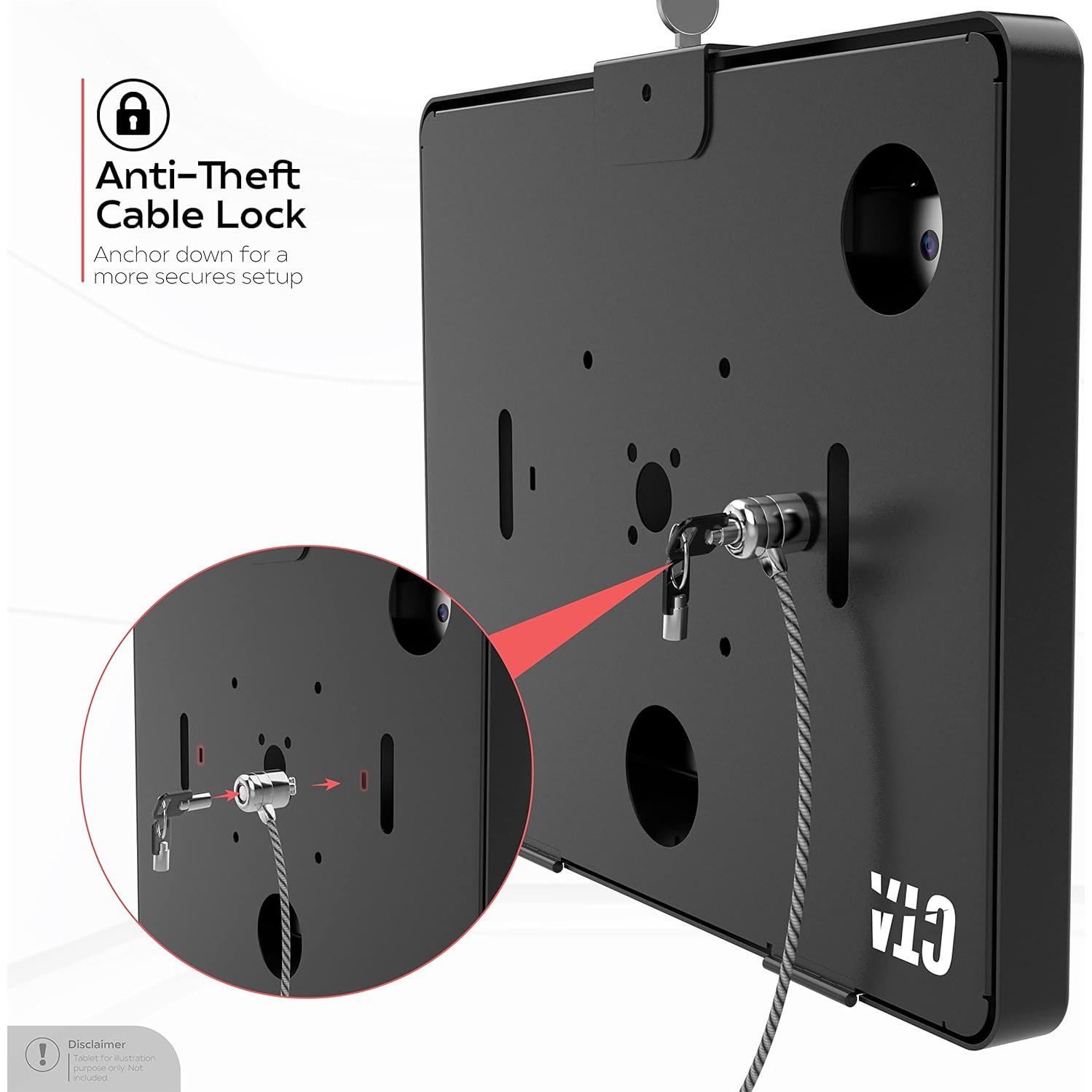 Soporte de Pared para iPad CTA Digital PAD-PARAW - Antirrobo