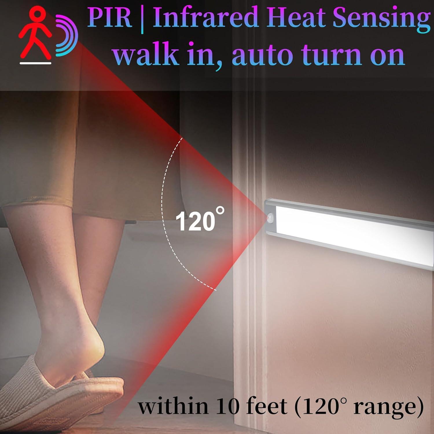 Luz Nocturna LED Recargable con Sensor de Movimiento LD40