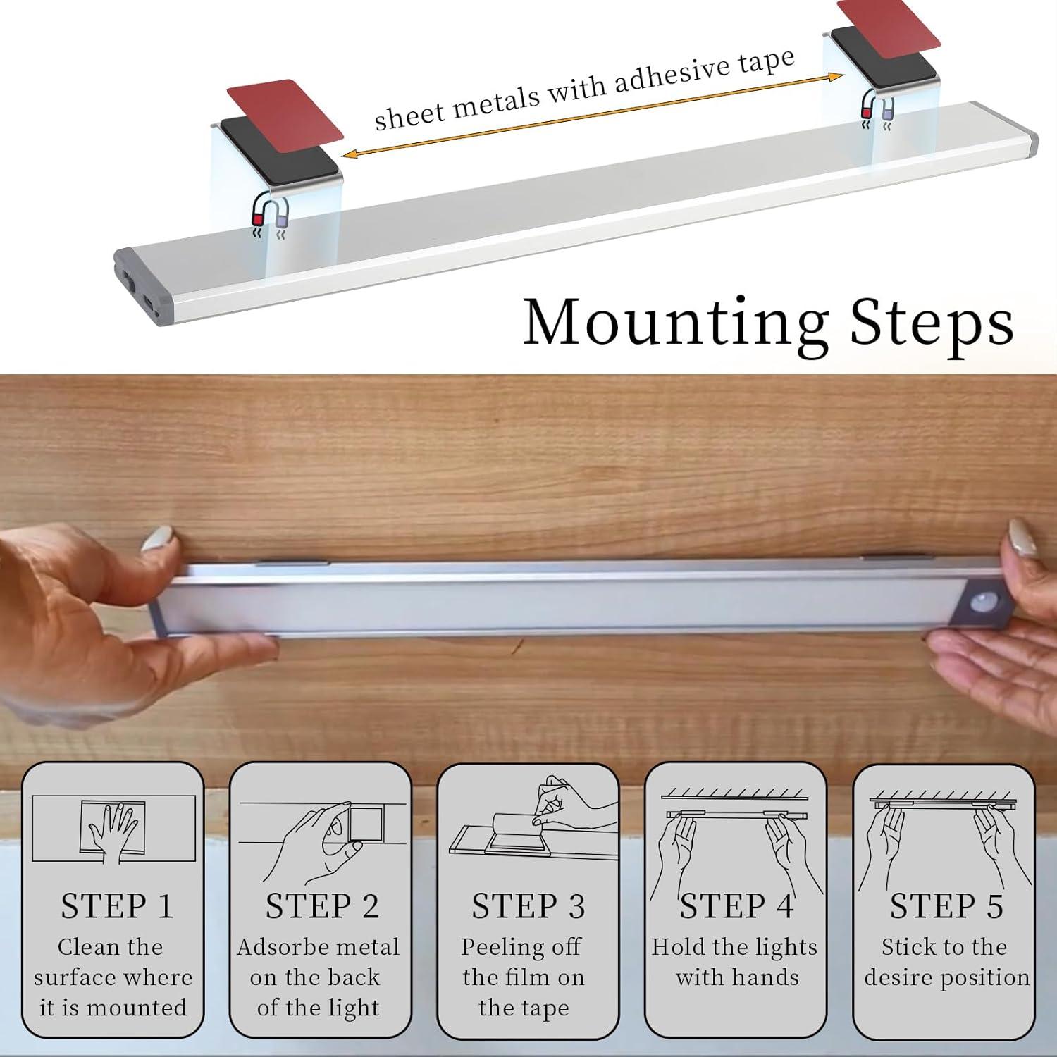 Luz Nocturna LED Recargable con Sensor de Movimiento LD40