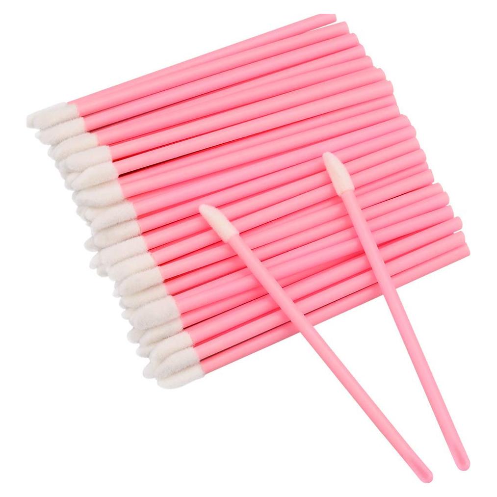 100 Aplicadores Desechables de Labios G2PLUS - Rosa Bebé