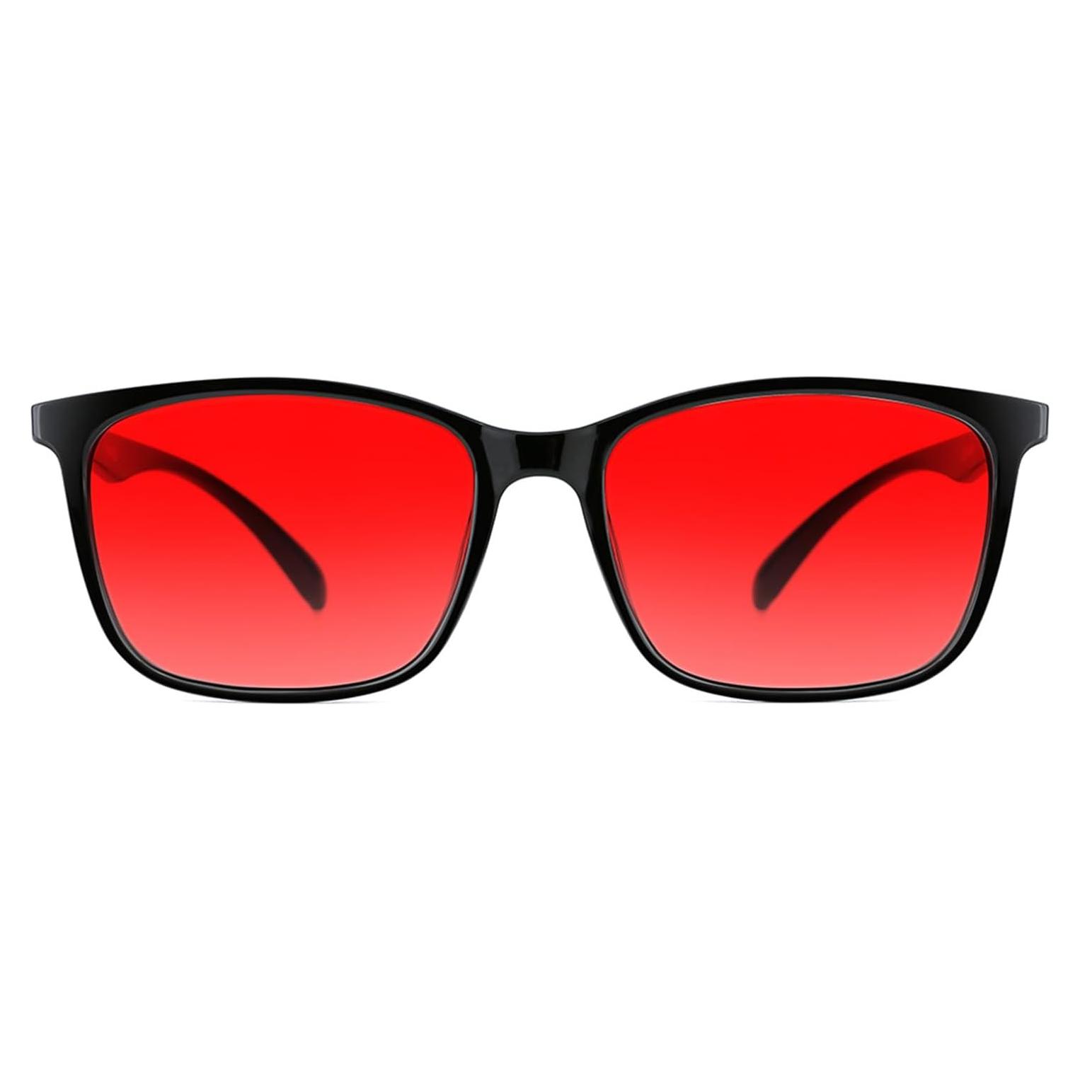 Gafas de Sueño TIJN para Bloqueo Luz Azul - Lentes Rojos