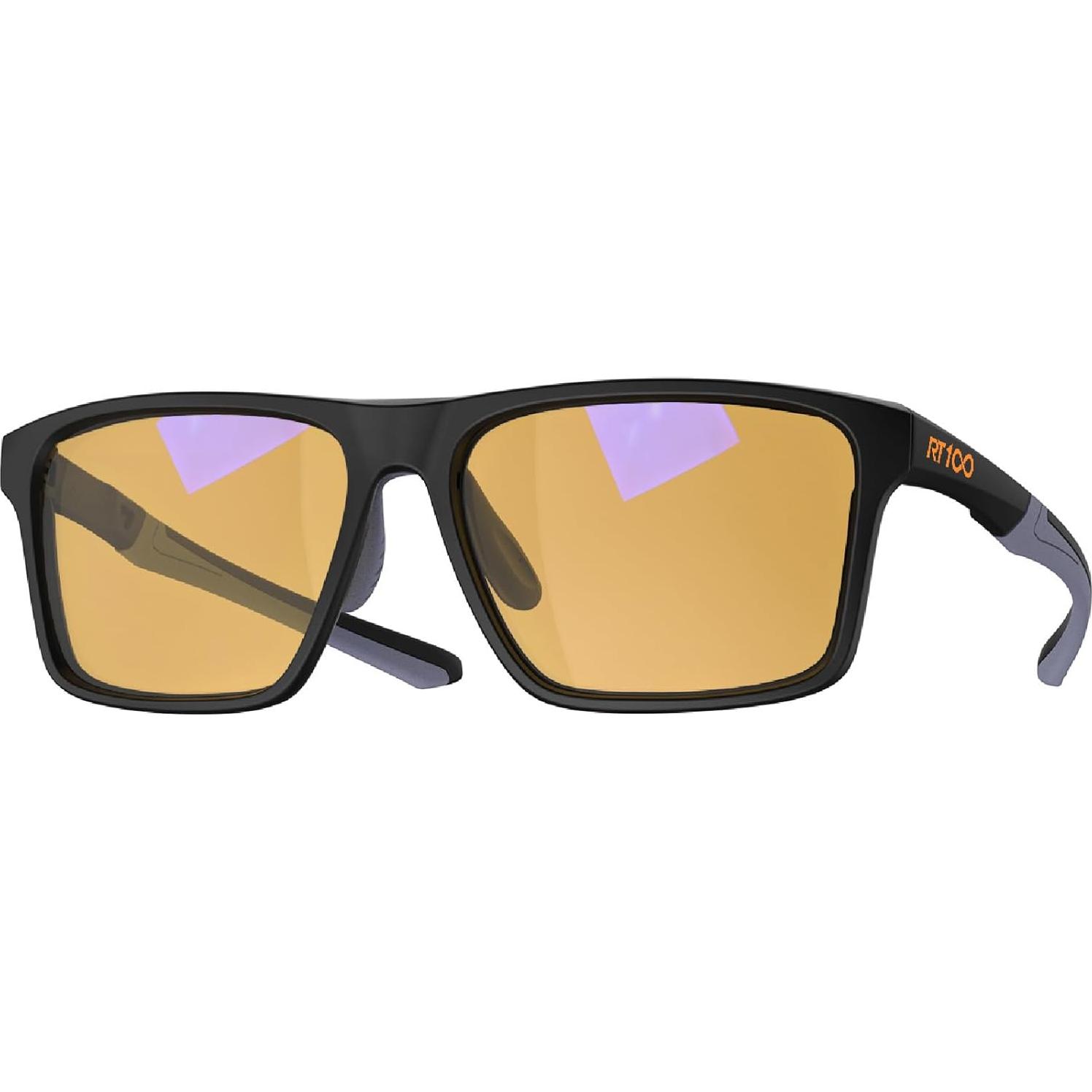 Gafas Gaming RT100 Anti Luz Azul Amarillo P1a Negro Mate