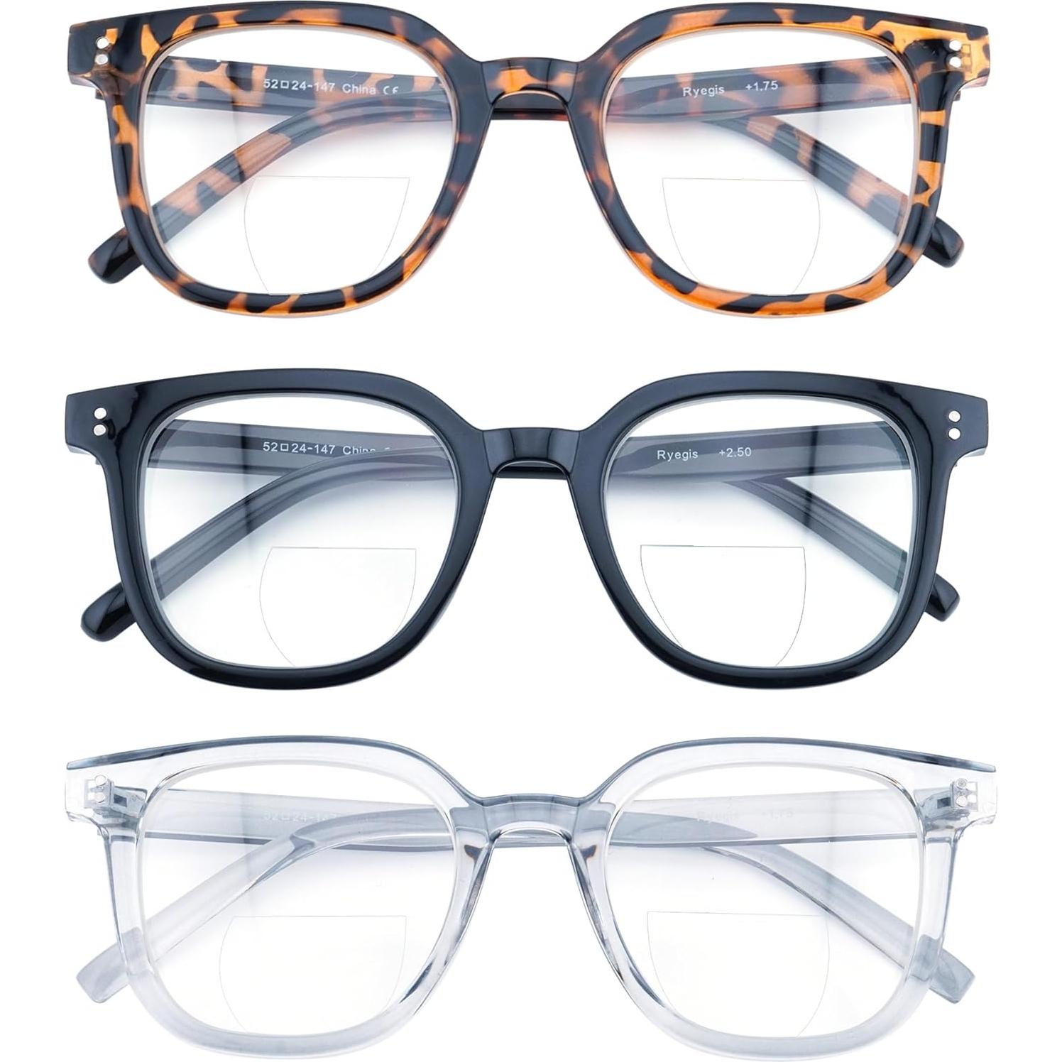 Paquete de 3 Gafas Bifocales Wenzhou 1.75 con Filtro UV