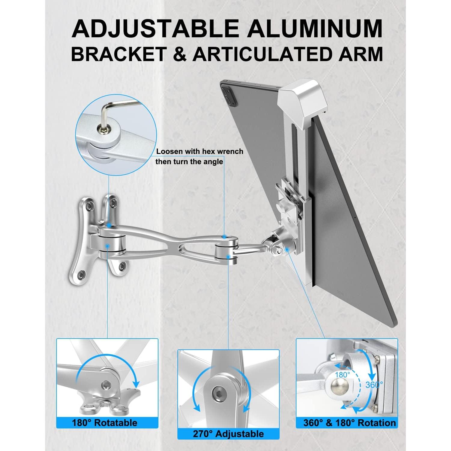 Soporte de Pared Antirrobo Dosvsi para Tabletas 7-11"