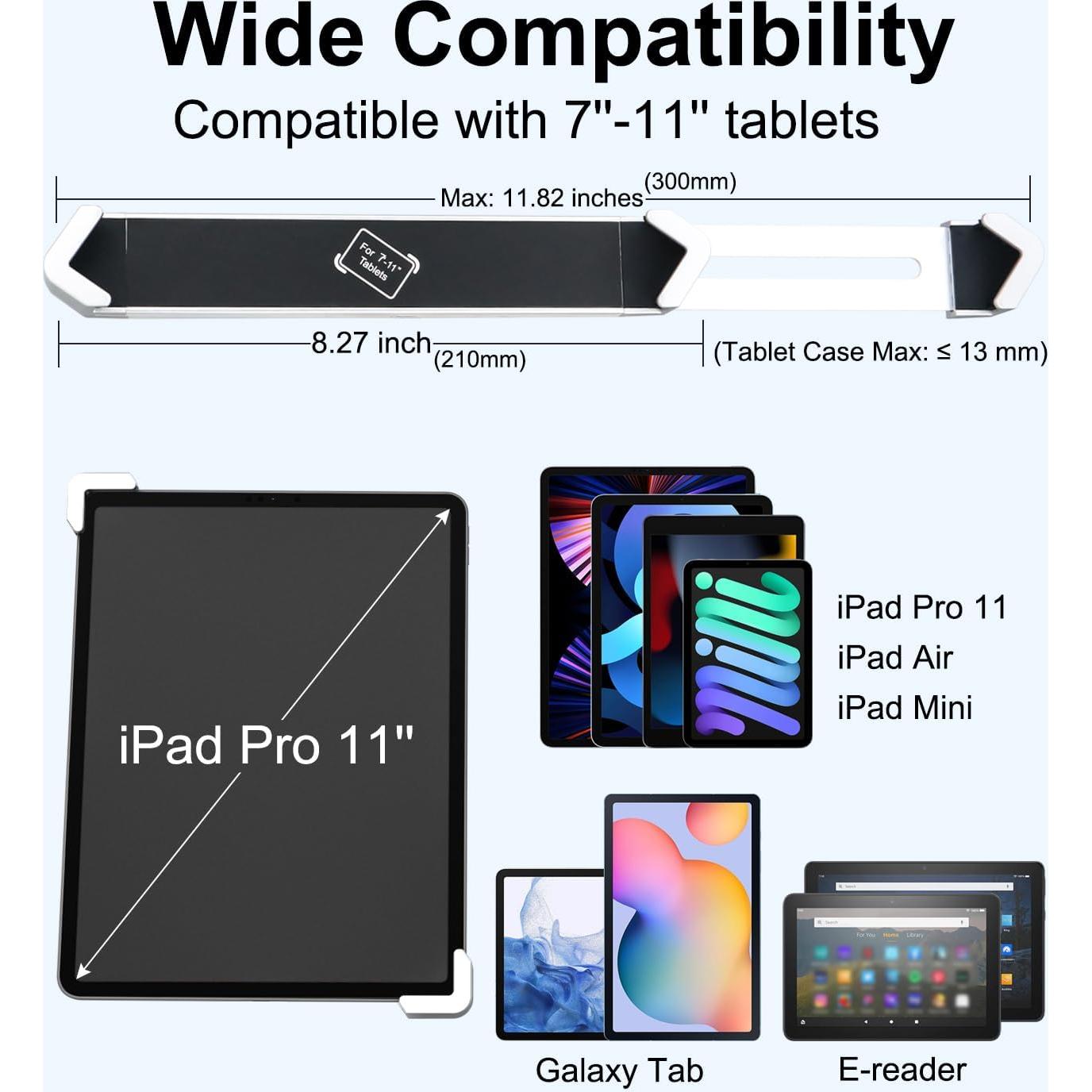 Soporte de Pared Antirrobo Dosvsi para Tabletas 7-11"