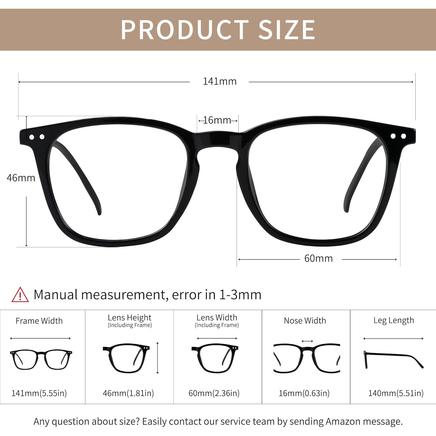 Gafas bloqueadoras de luz azul AVDLAB unisex negro 58mm