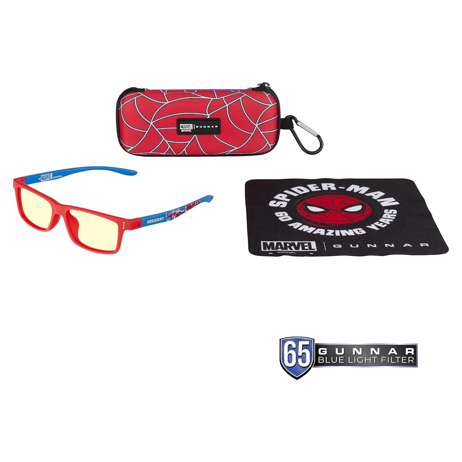 Gafas de Bloqueo de Luz Azul Gunnar Spider-Man 8-12 años