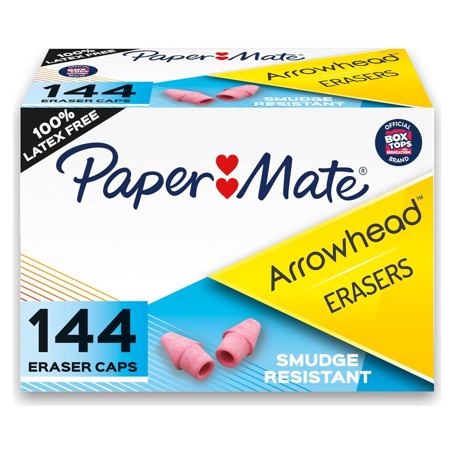 Borradores de Tapa Rosa Paper Mate Arrowhead - 144 Unidades