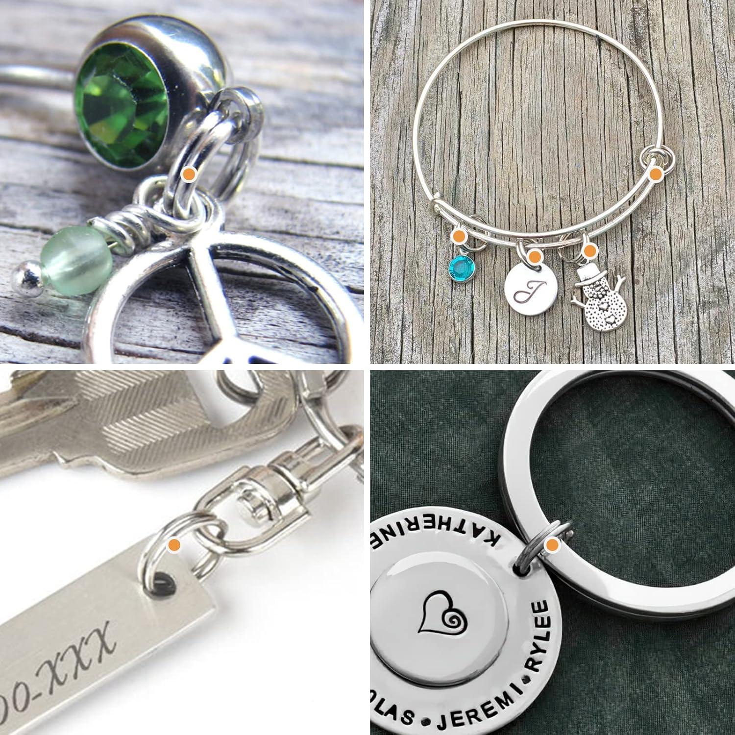 Pawfly 200 Anillas Mini de 1.27 cm Doble Bucle para Joyería