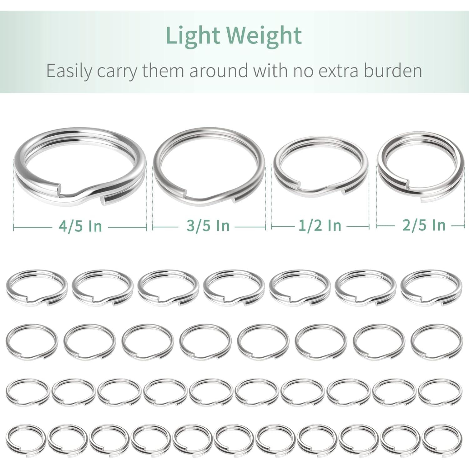 Pawfly 200 Anillas Mini de 1.27 cm Doble Bucle para Joyería