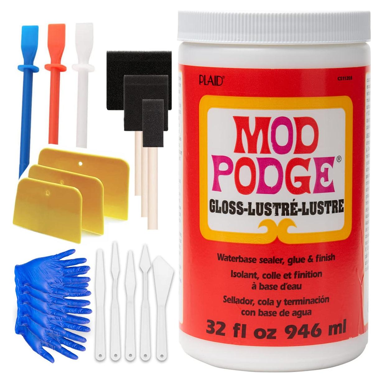 Mod Podge 32 oz Brillante Sellador y Pegamento Pixiss