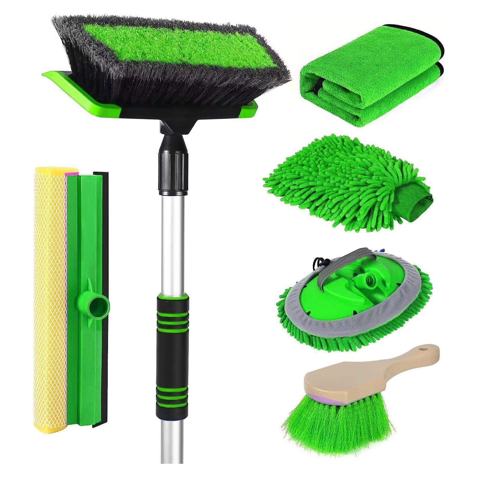 Kit de Cepillo de Lavado de Autos Stemni con Guante y Toalla