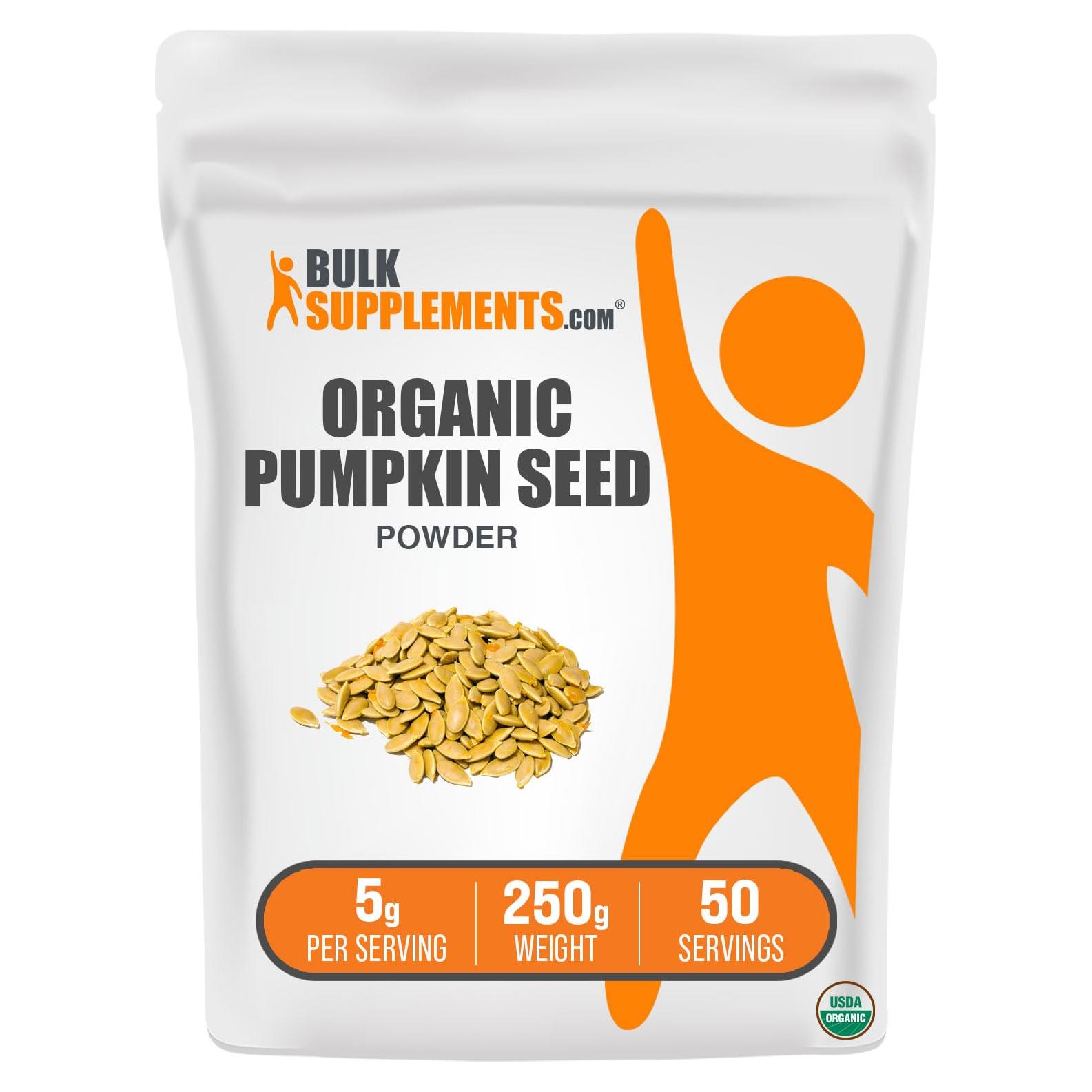 Polvo de Semilla de Calabaza Orgánico BulkSupplements 250g
