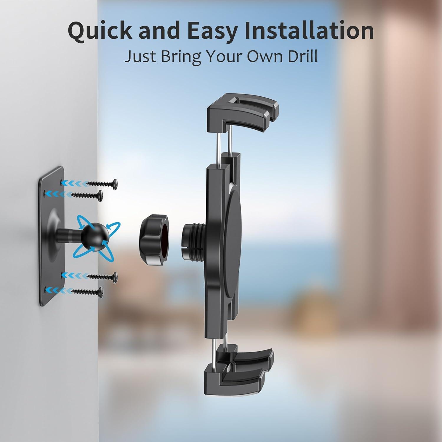 Soporte de Pared para Tablet TeQable TQ-GQJ1 360° Ajustable