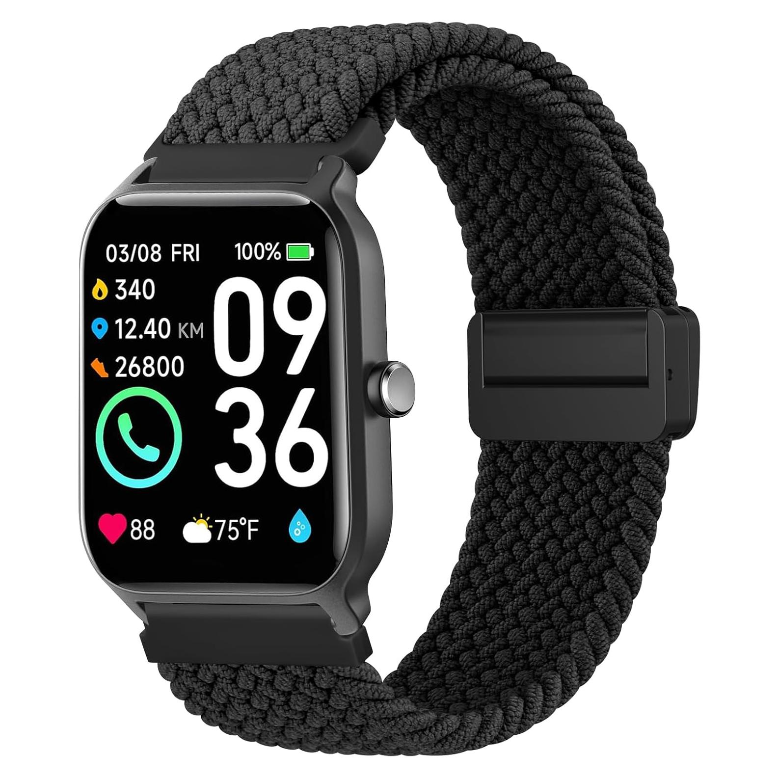 Correa de Nylon Suave 22mm Meliya para Reloj Inteligente Unisex