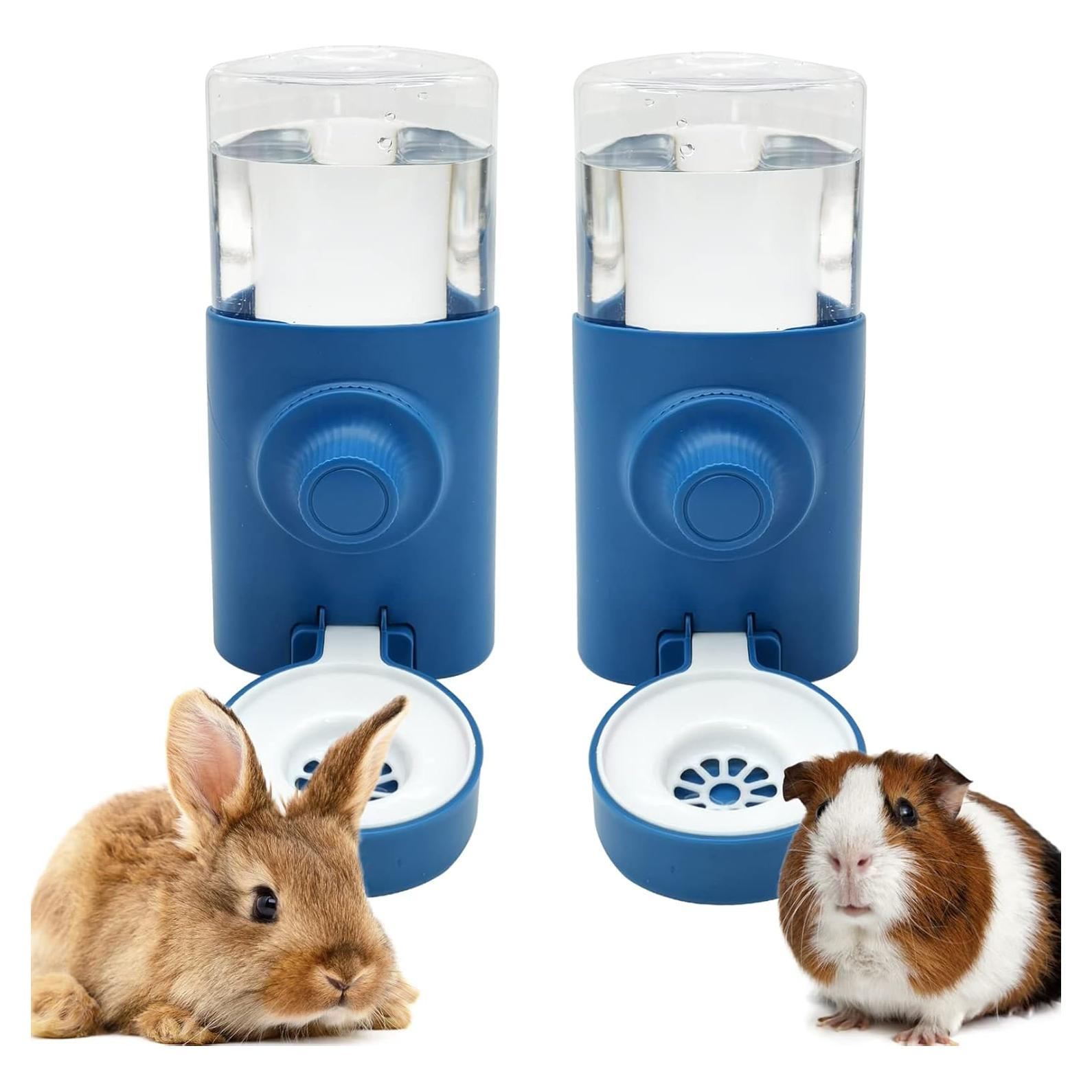 Botella de Agua Colgante Fhiny para Mascotas 600ml 2 PCS Azul