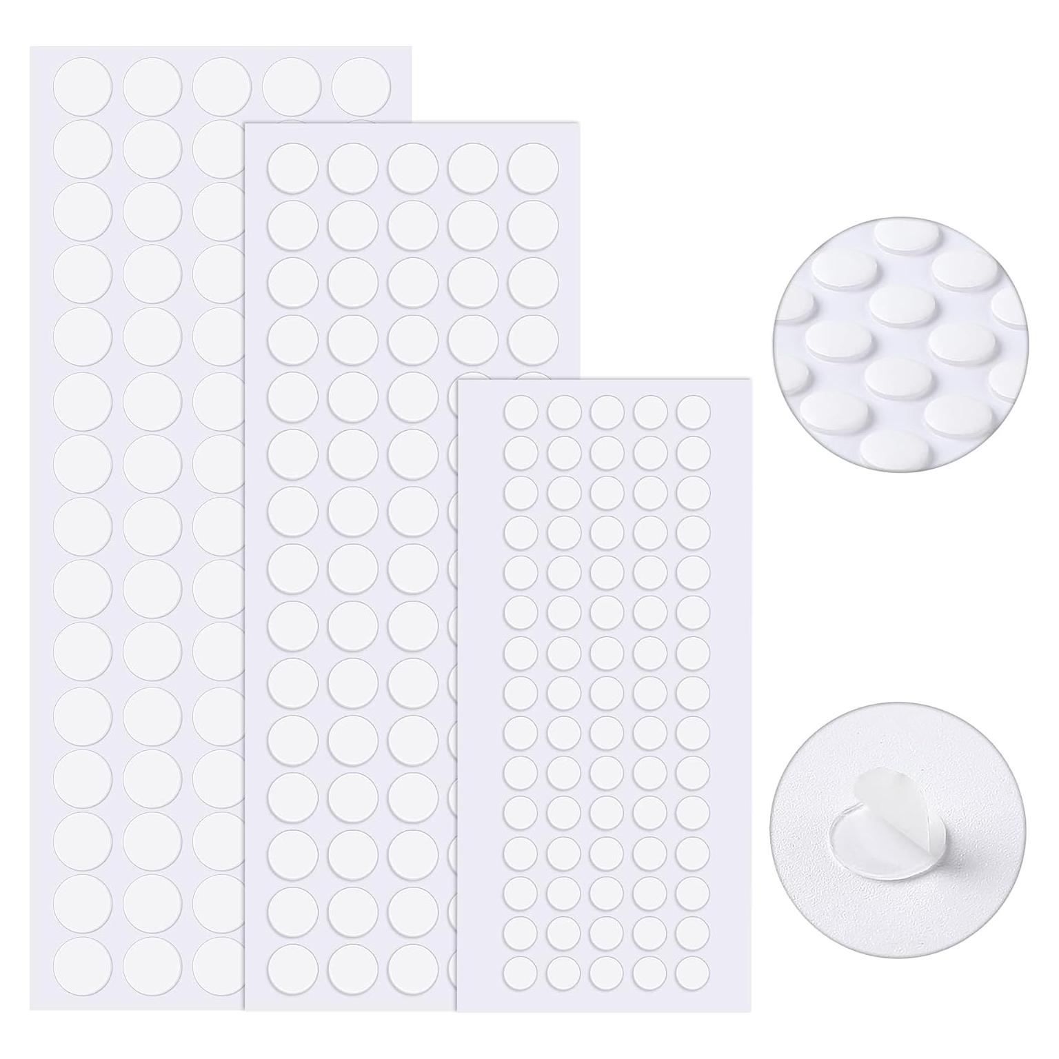 JANYUN 225 Piezas Pegatinas Adhesivas Doble Cara 6mm 10mm 20mm