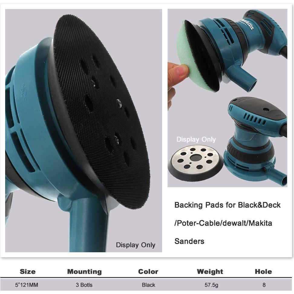 Pad de Reemplazo 5" Donanim para Lijadora Orbital DeWalt