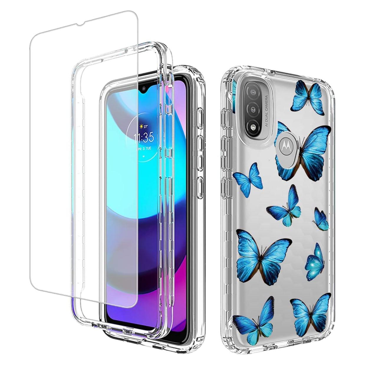 Funda Protectora para Motorola Moto E20/E30/E40 con Protector de Pantalla