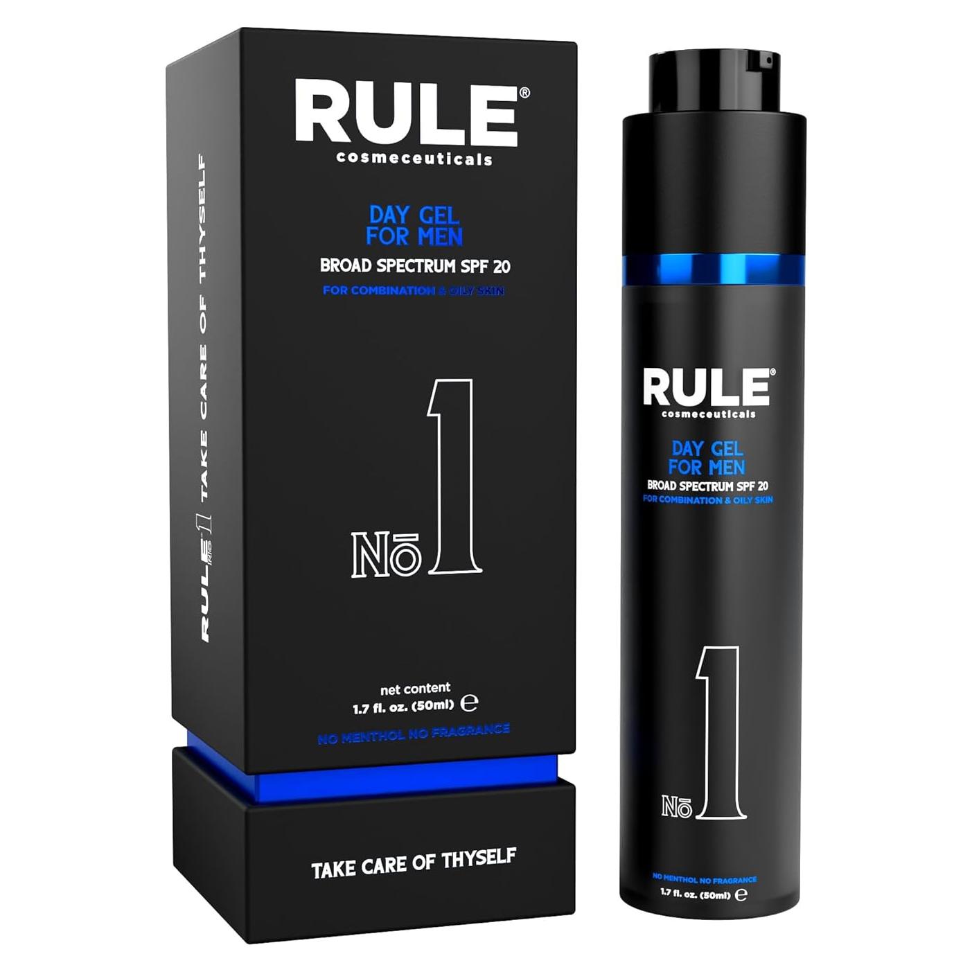 Gel Diurno Protector Solar SPF 20 Rule 50 mL para Hombres