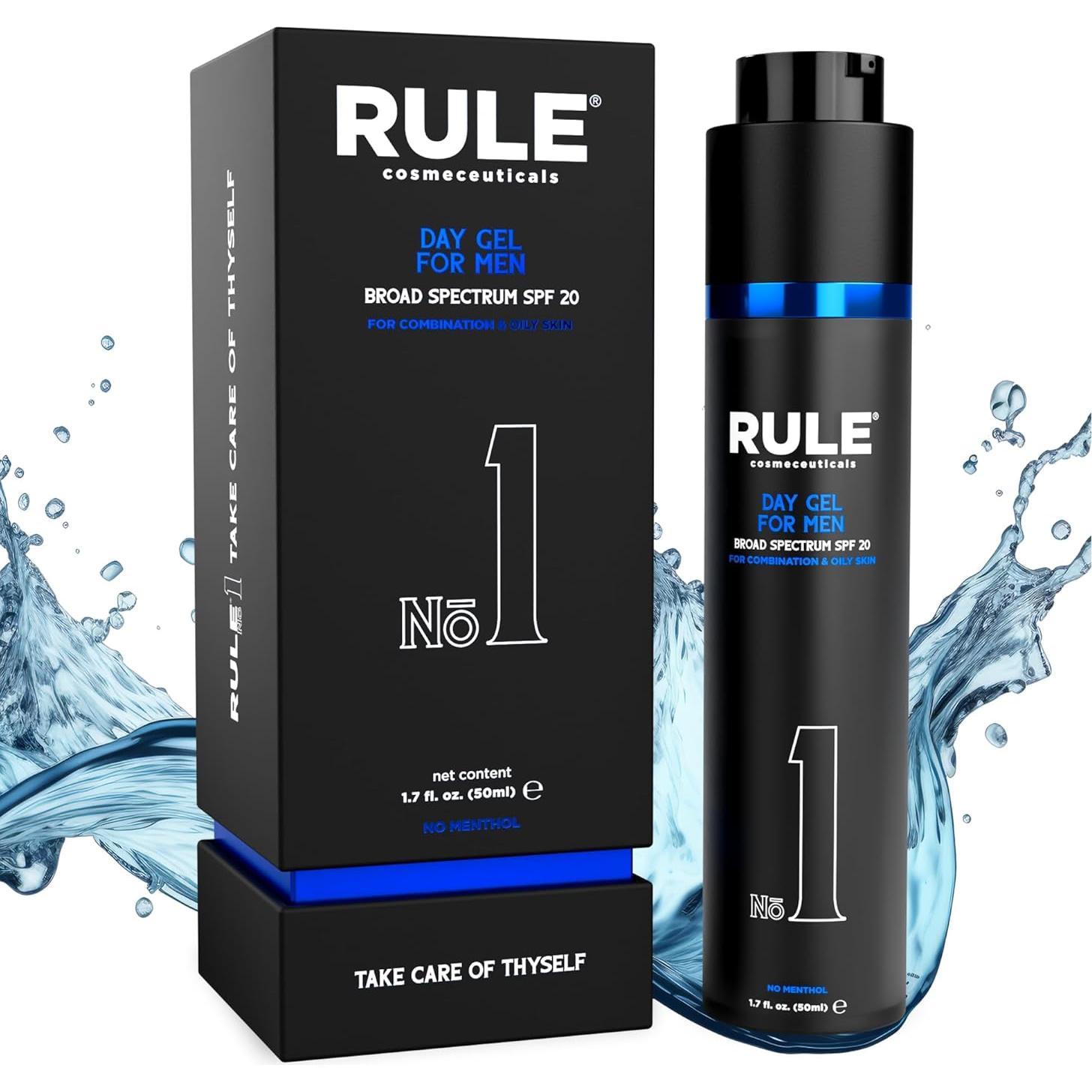 Gel Diurno Protector Solar SPF 20 Rule 50 mL para Hombres