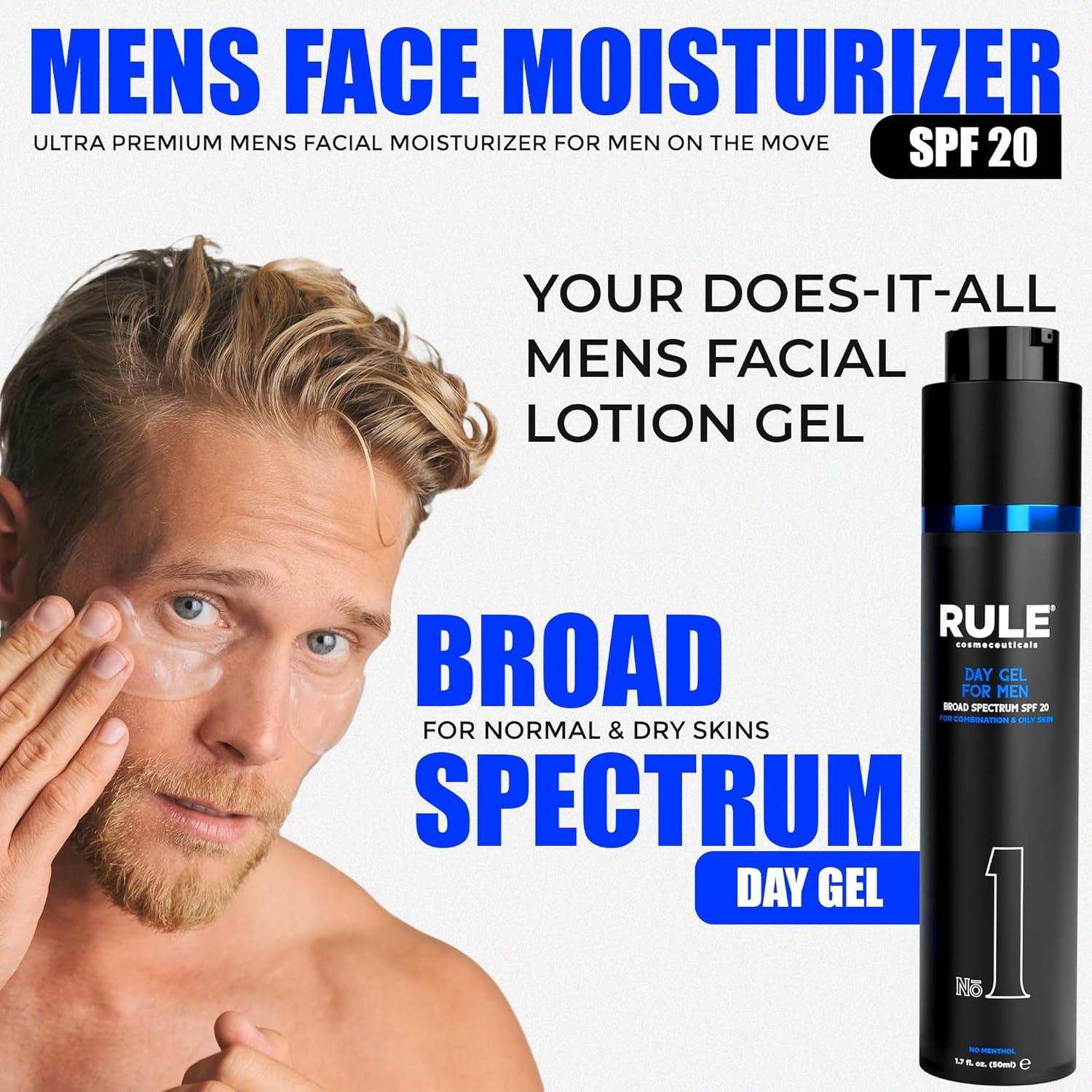 Gel Diurno Protector Solar SPF 20 Rule 50 mL para Hombres