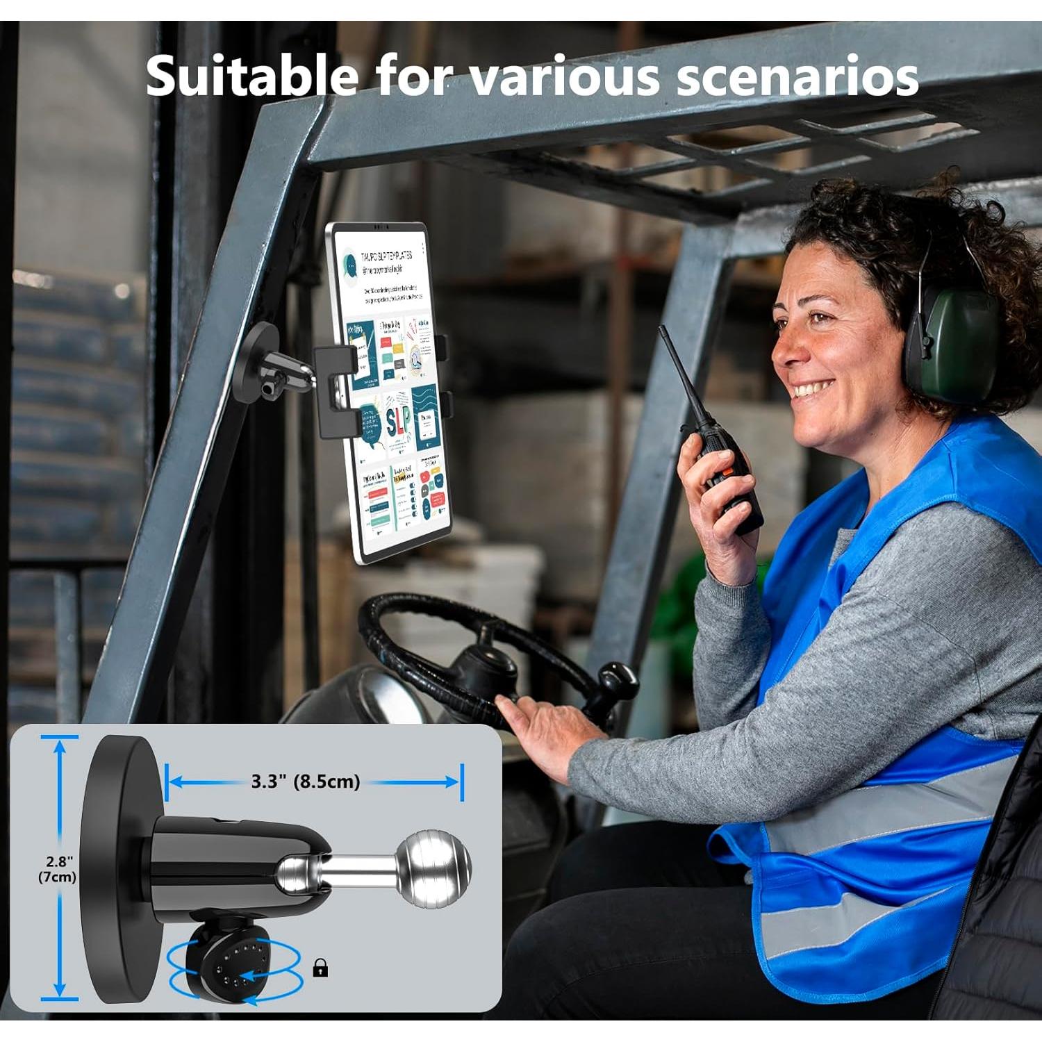 Soporte Magnético YOOZ para Tabletas 4-12.9" Ajustable