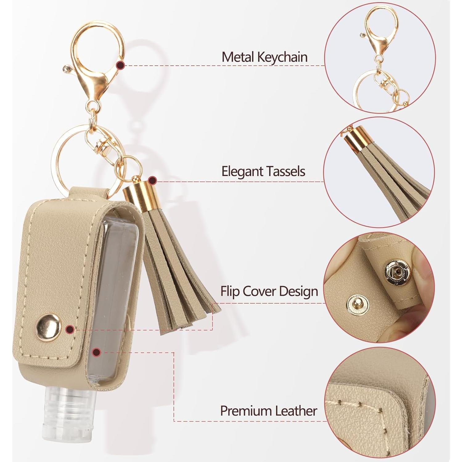 Botella de Gel Antibacterial Reutilizable Unaone 30ml Beige