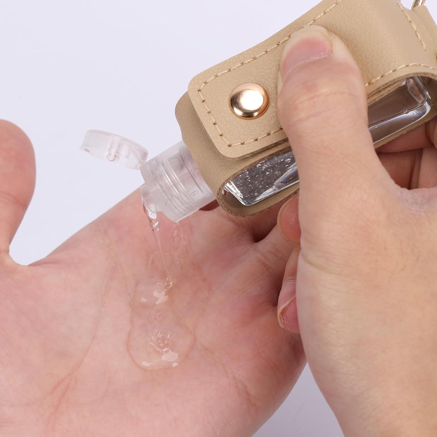 Botella de Gel Antibacterial Reutilizable Unaone 30ml Beige