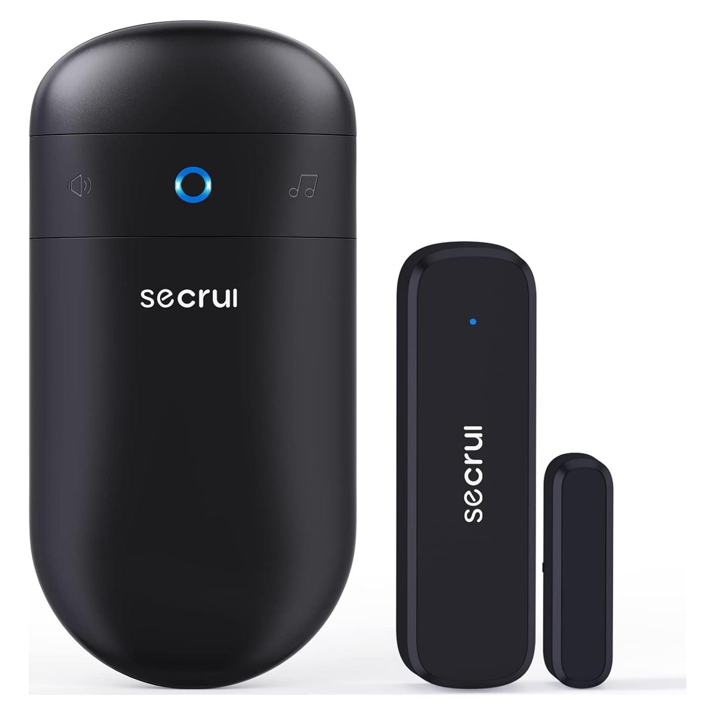 Timbre de Puerta Inalámbrico SECRUI M508+D7, 400 pies, Negro