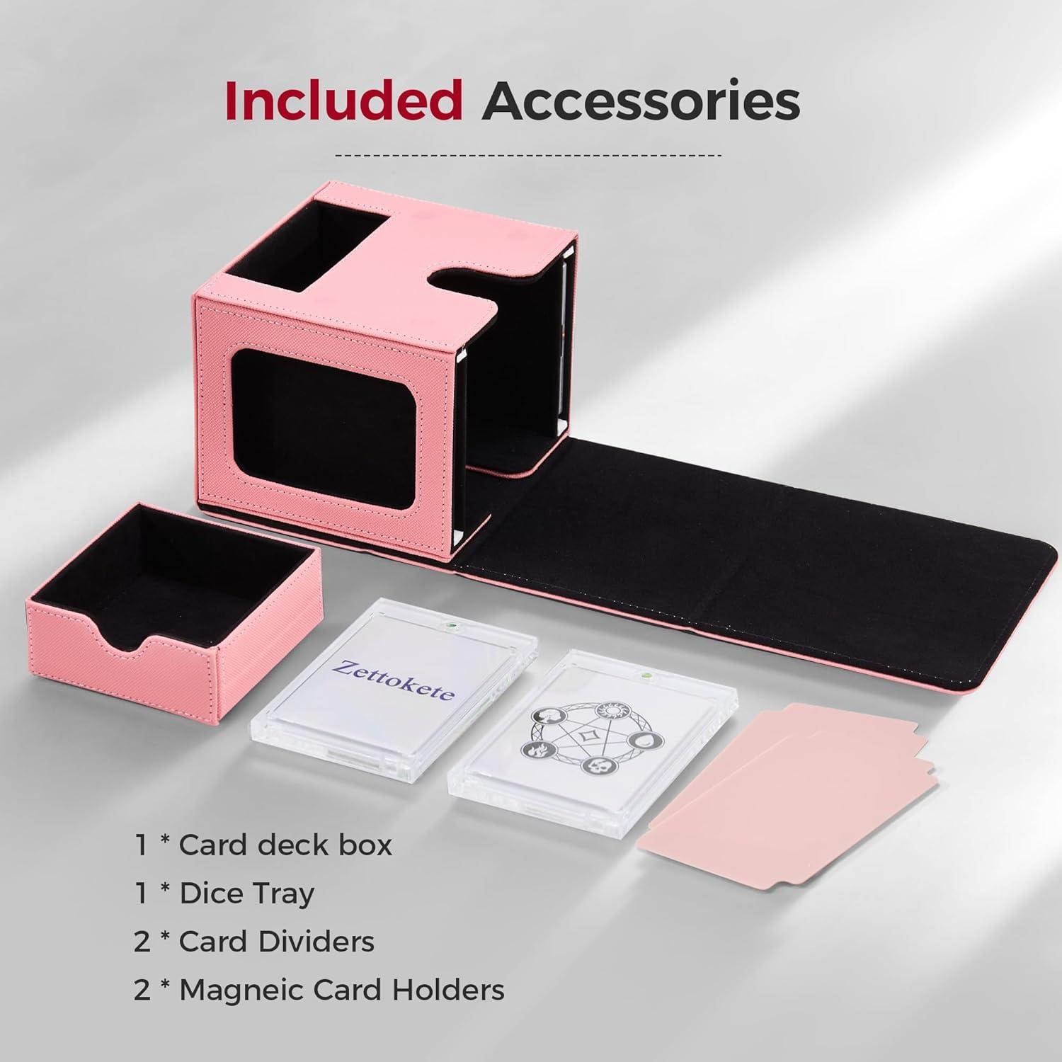 Caja de Barajas Zettokete Commander Doble Rosa y Negro 100 Cartas