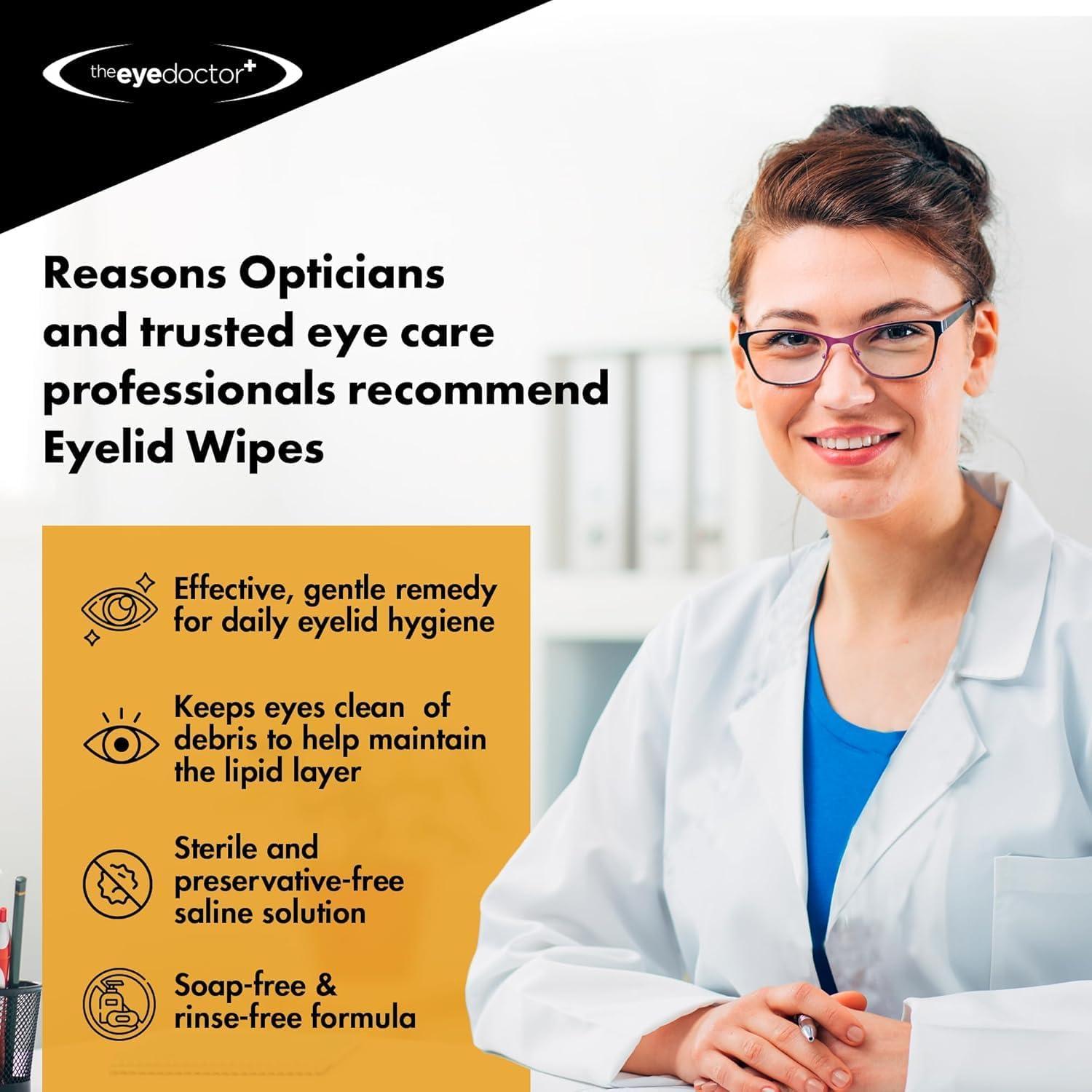 Toallitas para Párpados The Eye Doctor - 20 Unidades Biodegradables