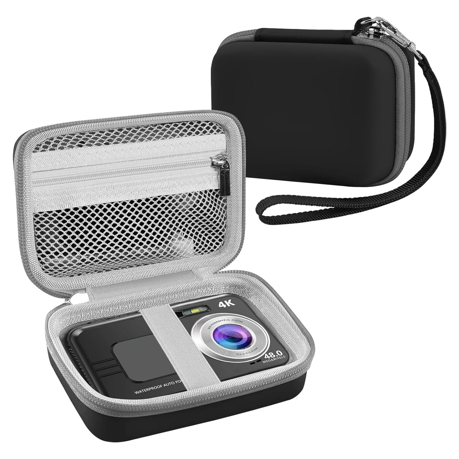 Funda de cámara digital impermeable Leayjeen 12.95x8.38cm - Negro