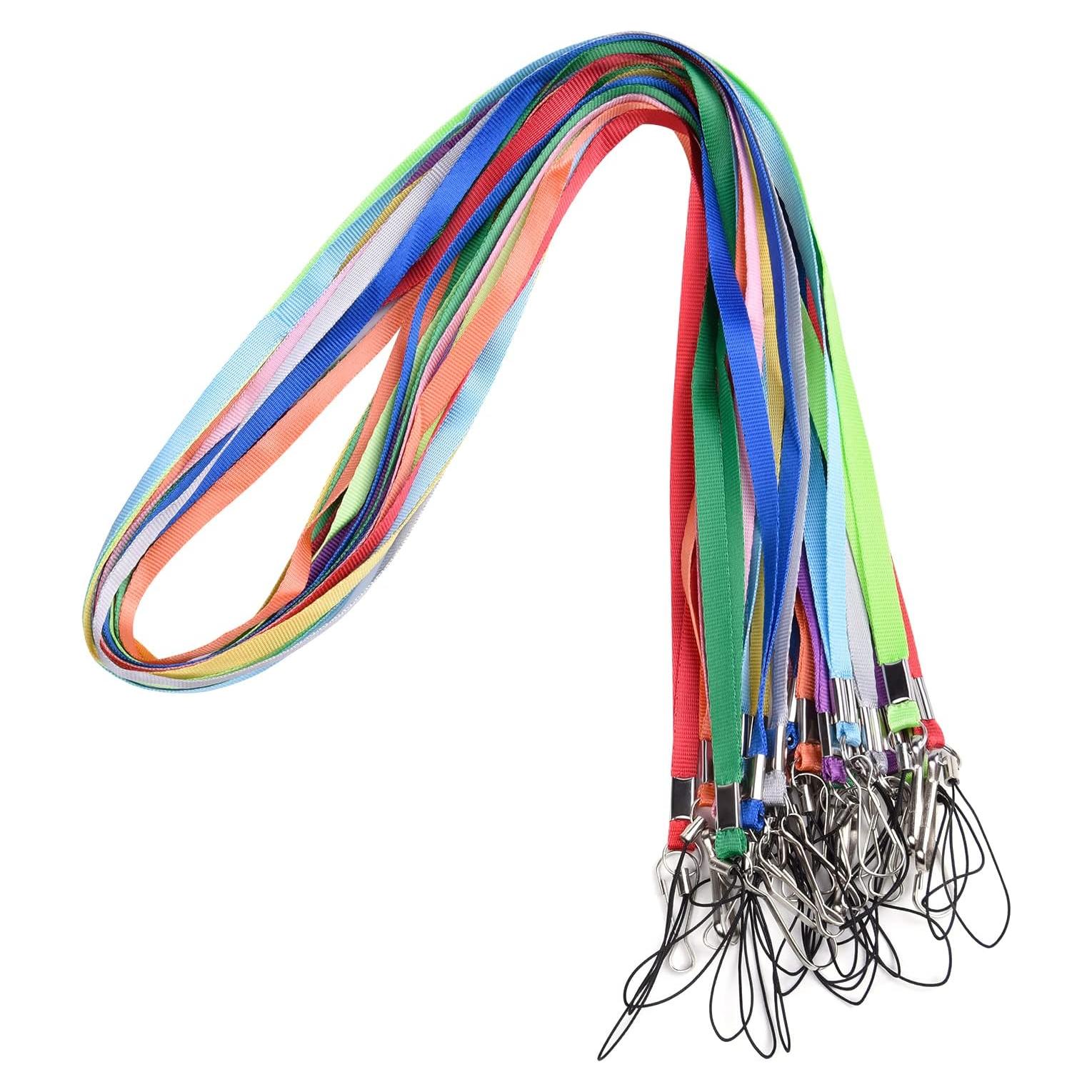 Paquete de 20 Lanyards de Nylon Wisdompro 43 cm con Clip J