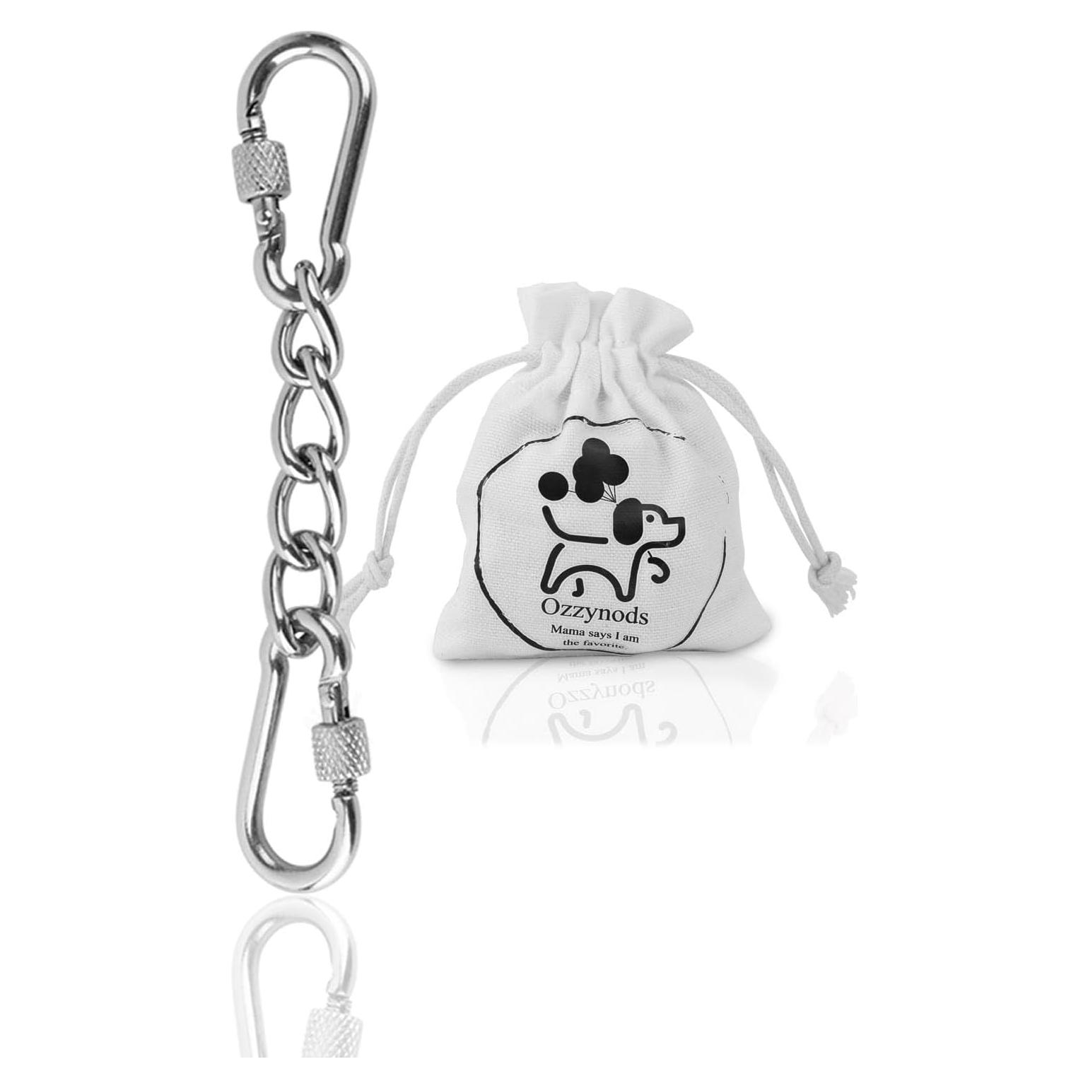 Clip de Seguridad para Collar de Perro Ozzynods 11.7cm Acero Inoxidable