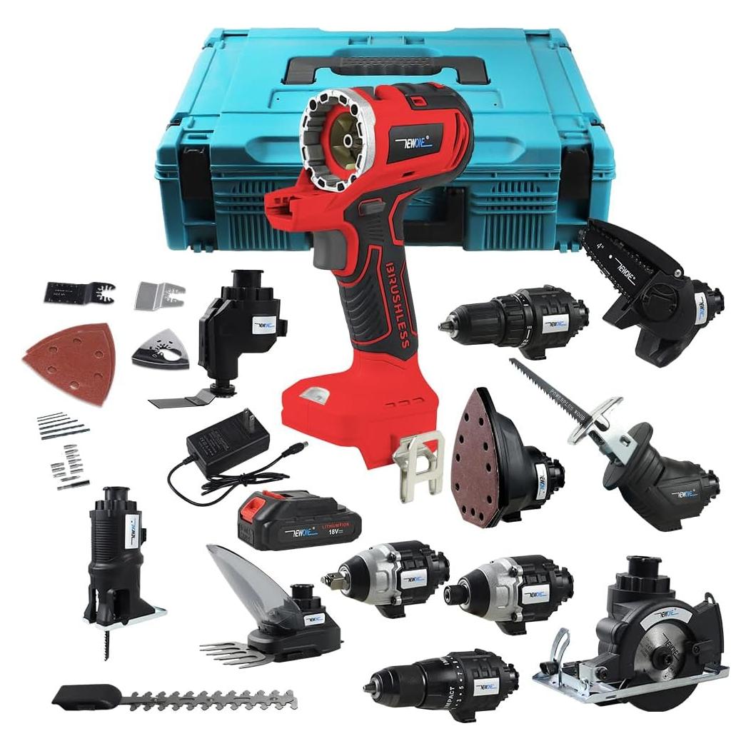 Set de Herramientas Inalámbricas NEWONE 12 Herramientas 18V