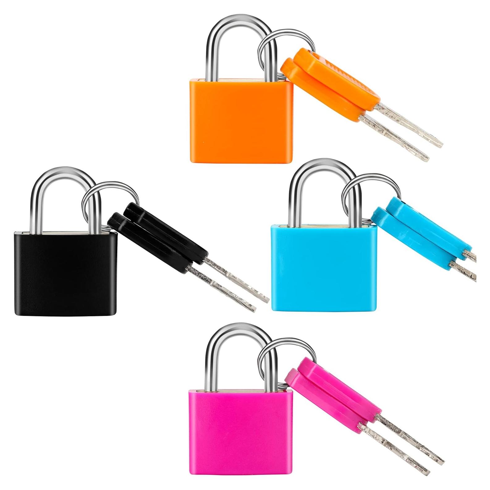 Candados de Maleta Febwind 4 Pcs Mini Metal con Llave