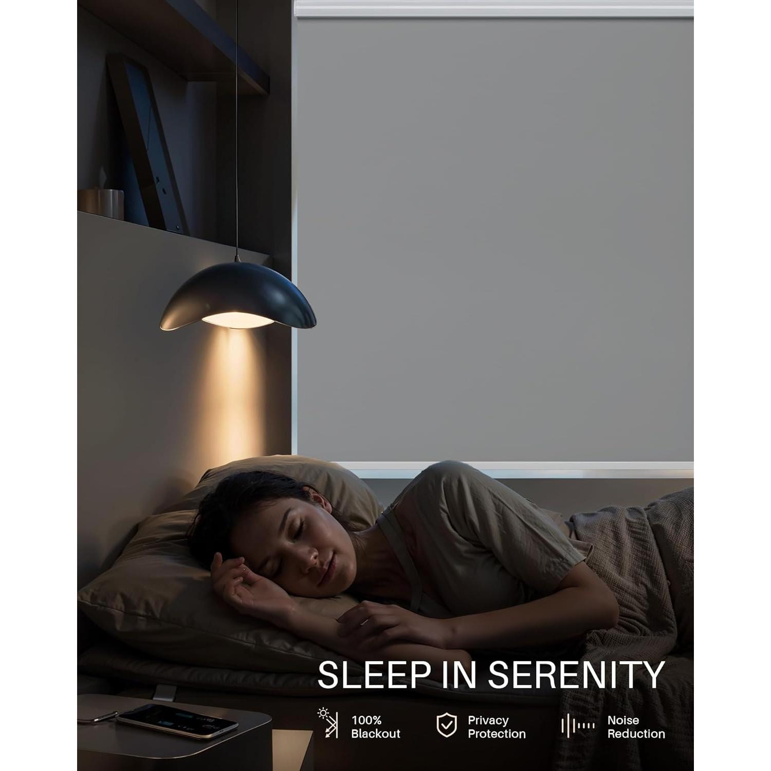 Persianas Enrollables Motorizadas JaeJaes 61x183 cm Gris