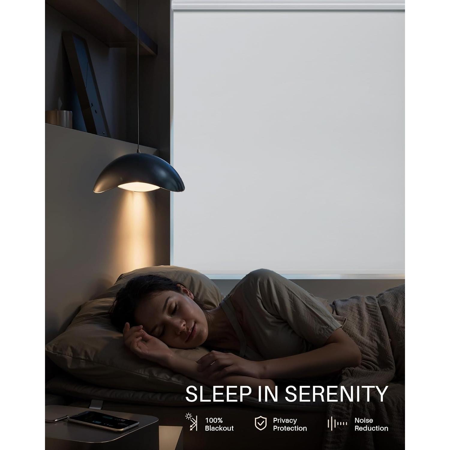 Persianas Enrollables Motorizadas JaeJaes 20x72 Blanco Control Remoto