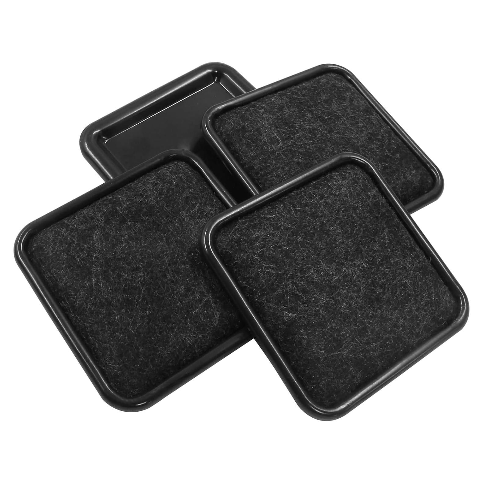 8 Pcs Deslizadores de Muebles de Fieltro Cuadrados 6.4 cm Unlorspy