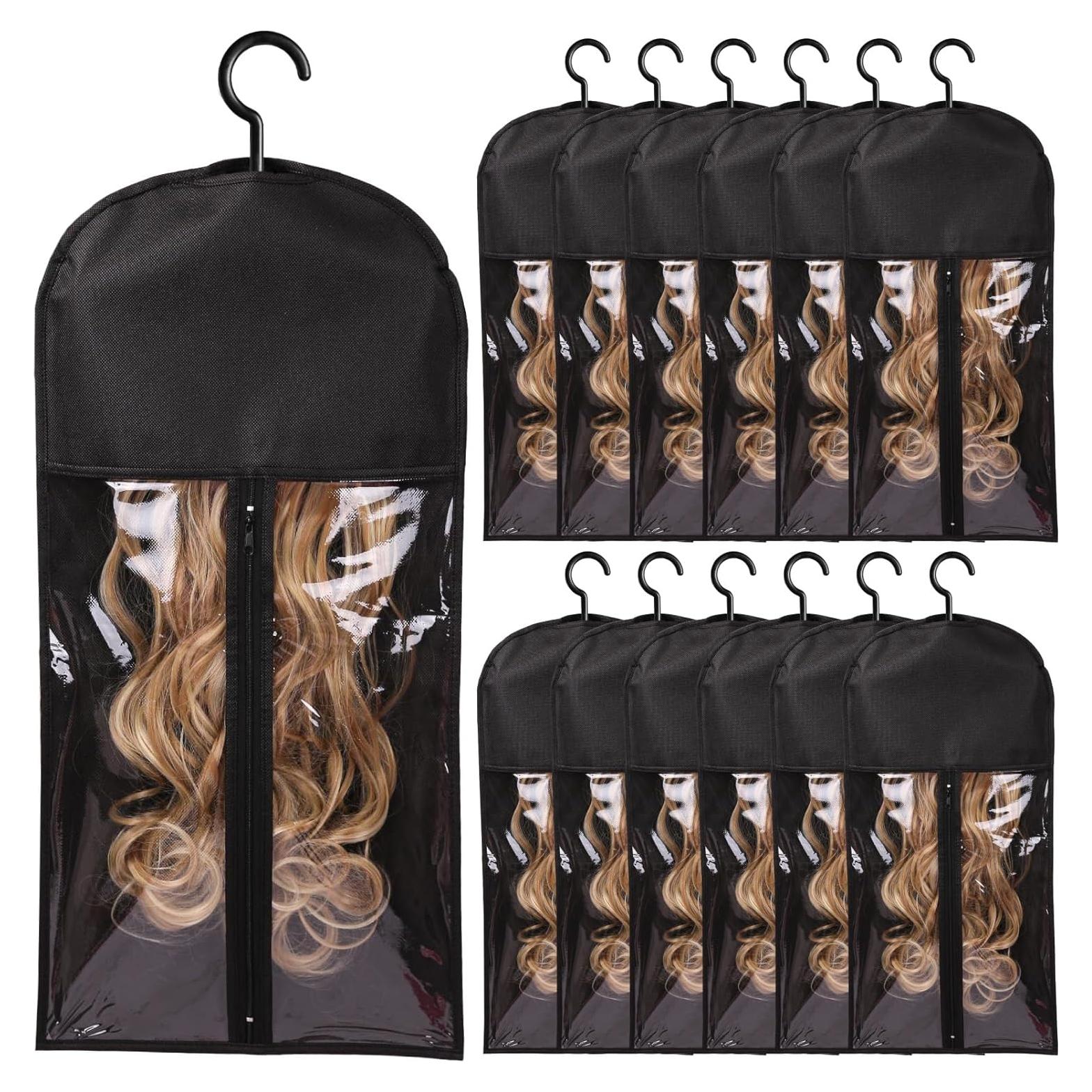 Soporte para Extensiones de Cabello AIHOPE 12 PCS Negro