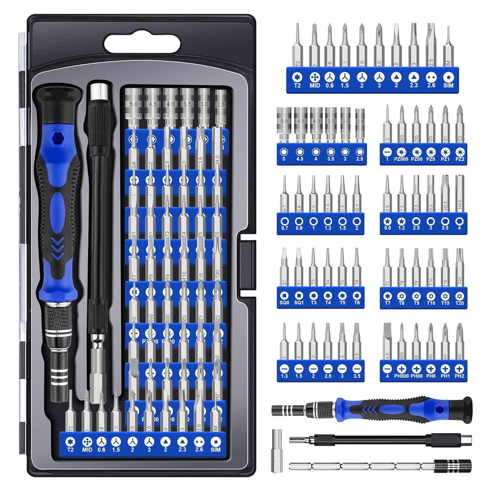 Kit de Destornilladores de Precisión XOOL 62 en 1 con Extensión