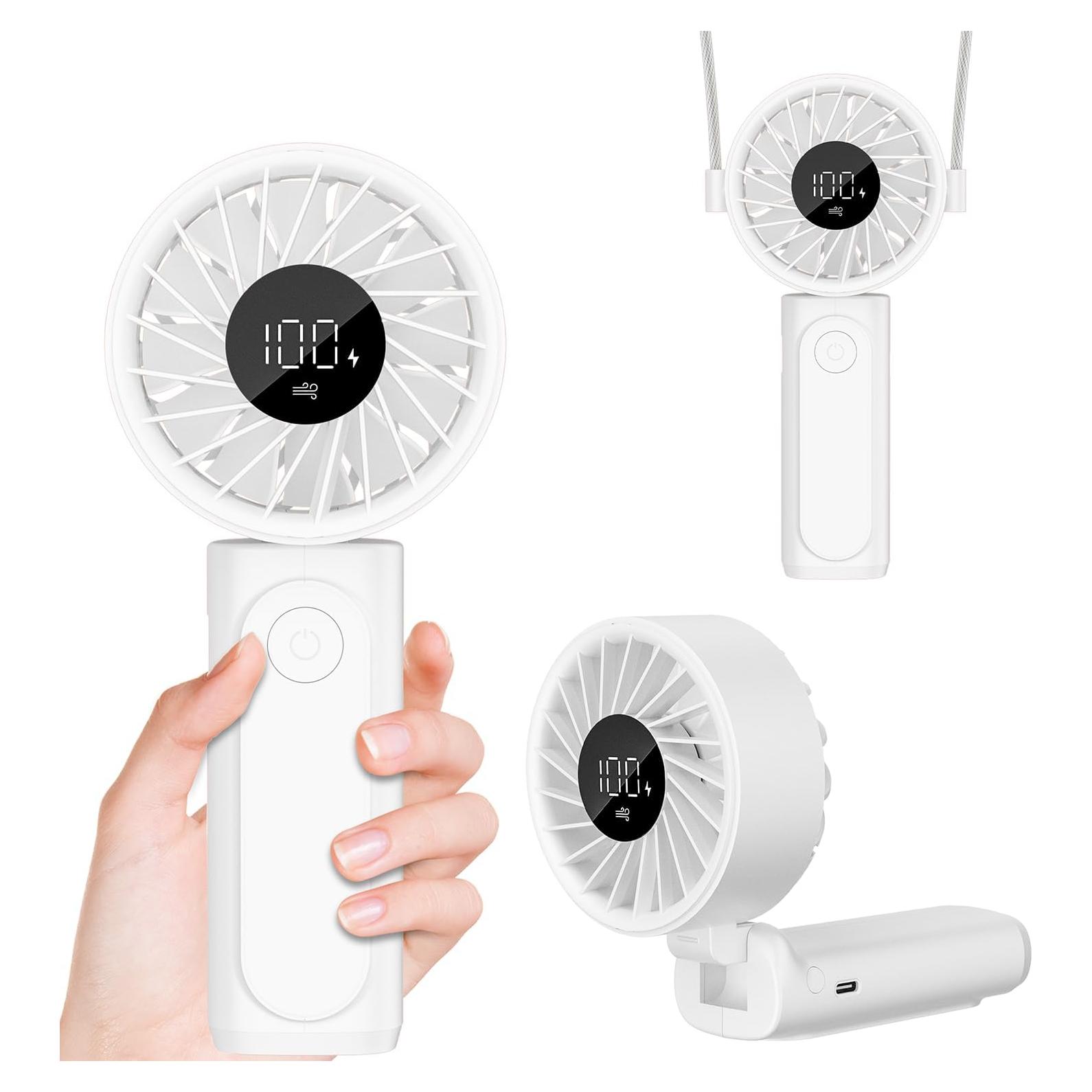 Ventilador Portátil Peiyuu M12 3 en 1 Recargable USB