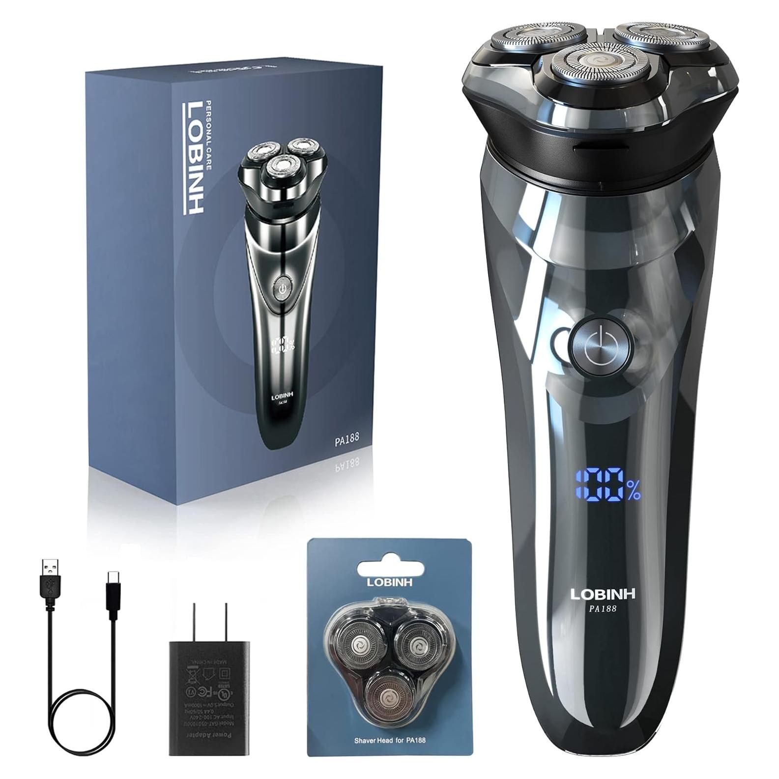 Afeitadora Eléctrica LOBINH PA188 4D Impermeable con Cargador