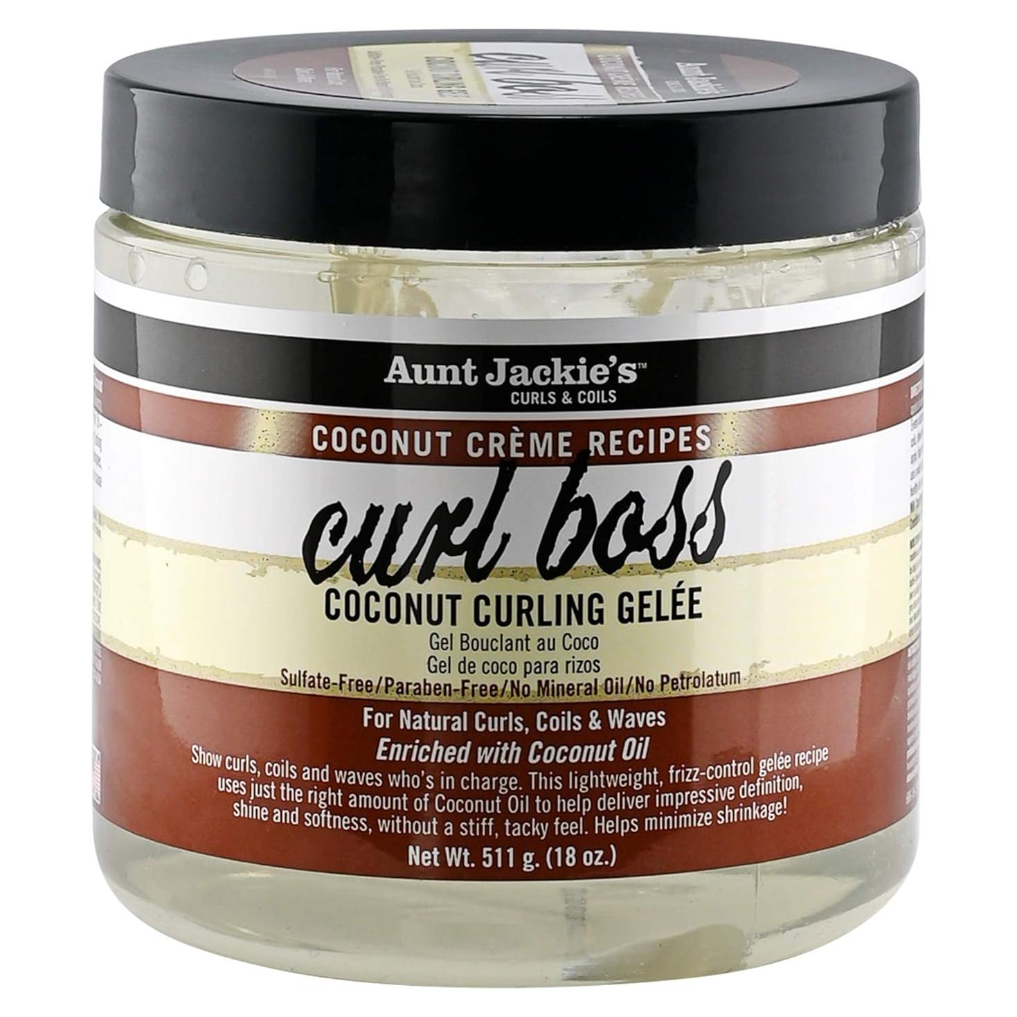 Gel para Rizos Curl Boss Aunt Jackie 510 g - Hidratante