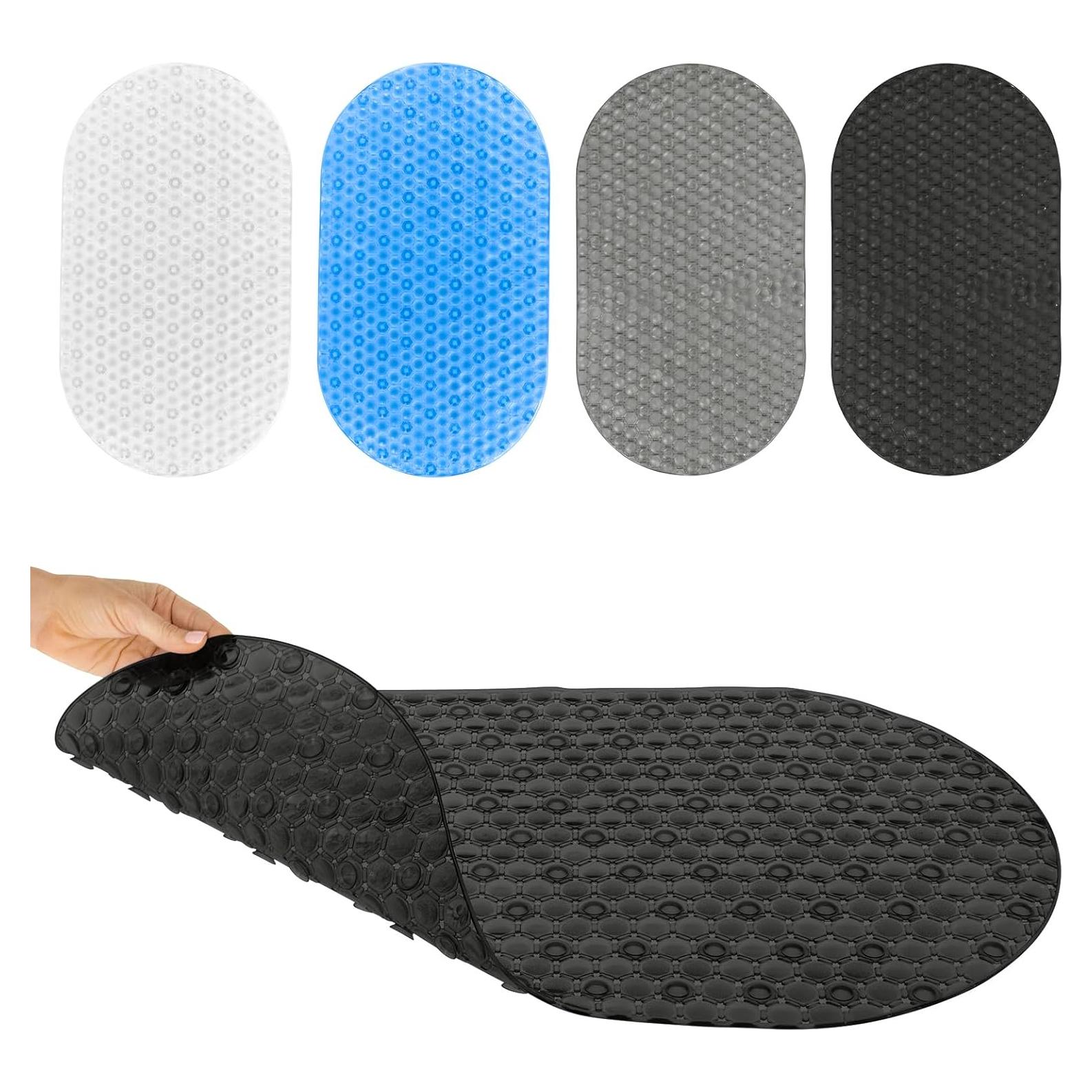 Alfombrilla Ovalada Antideslizante Vive 66x38cm Negra